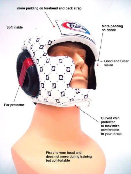 Casque FAIRTEX Intégral HG10 Blanc - Image 3