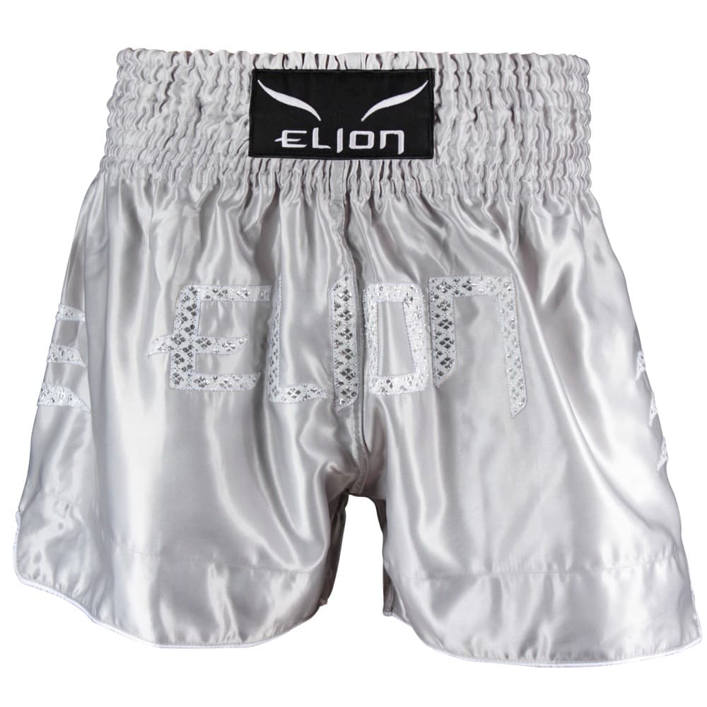 Short de Boxe Thaï ELION Brodé - Gris