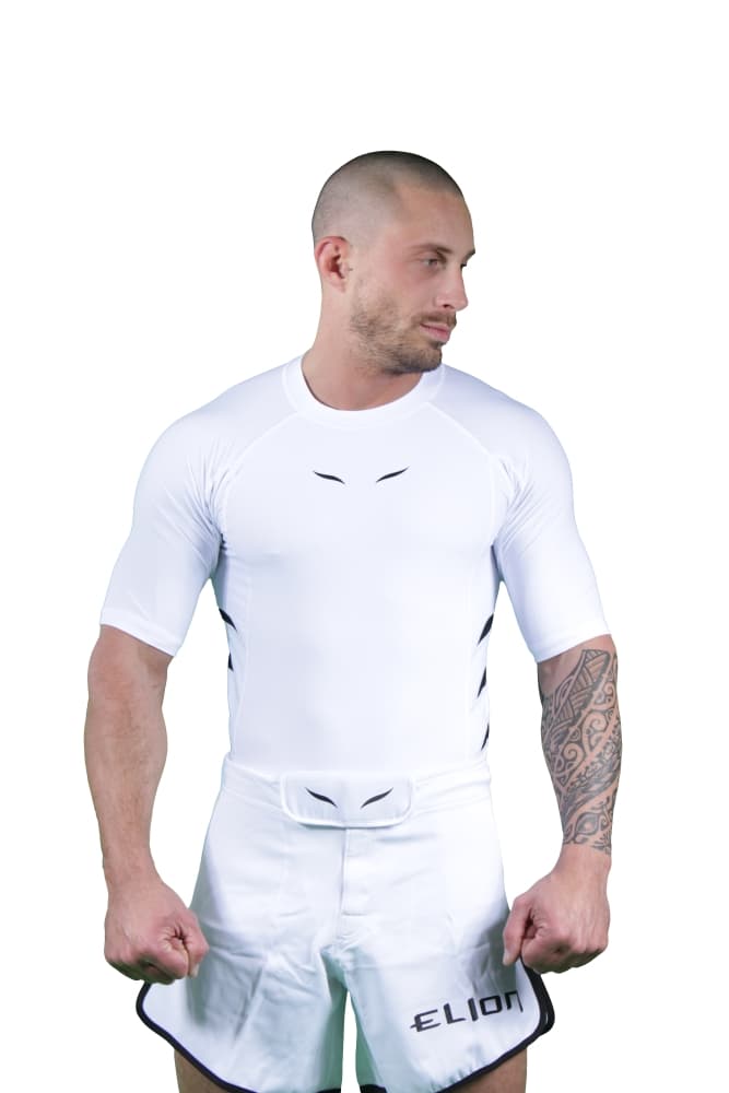 Rashguard Elion - Blanc- Manches Courtes