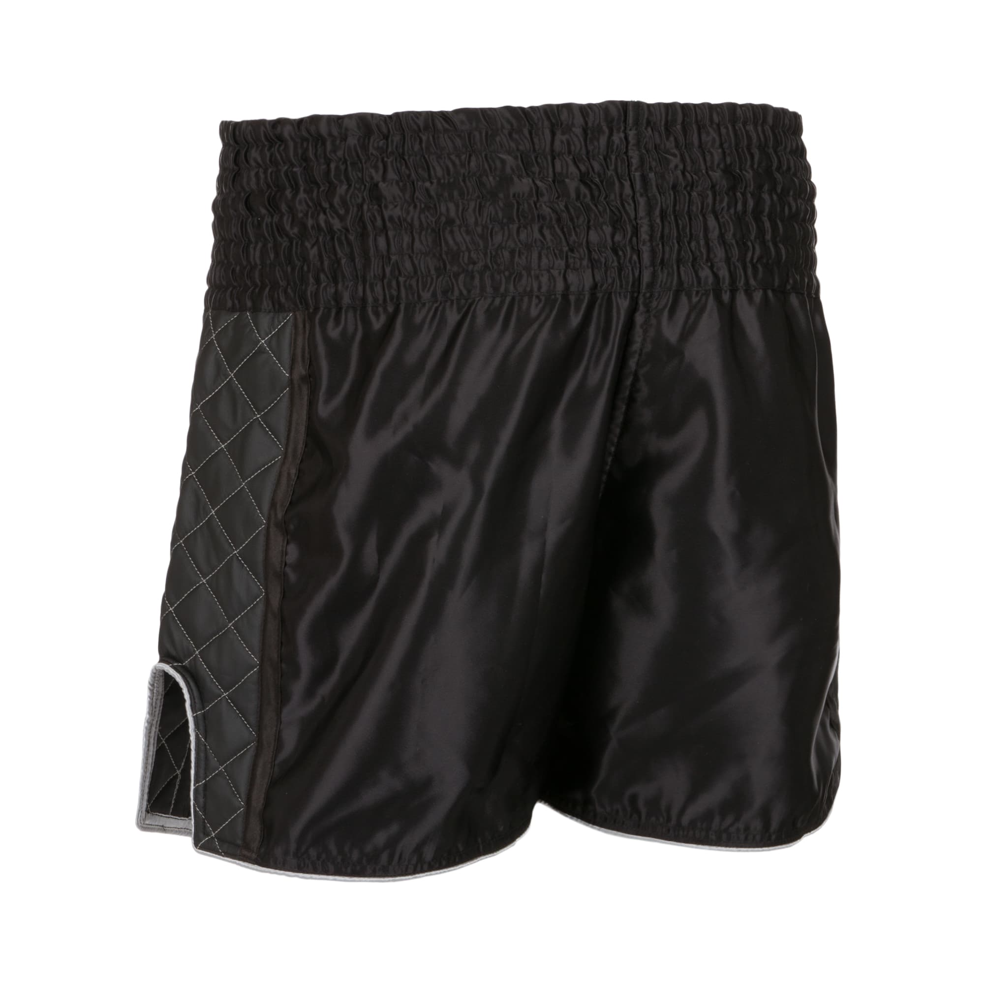 Short de Boxe Thaï ELION BLACK LABEL - Noir & Argent - Image 3