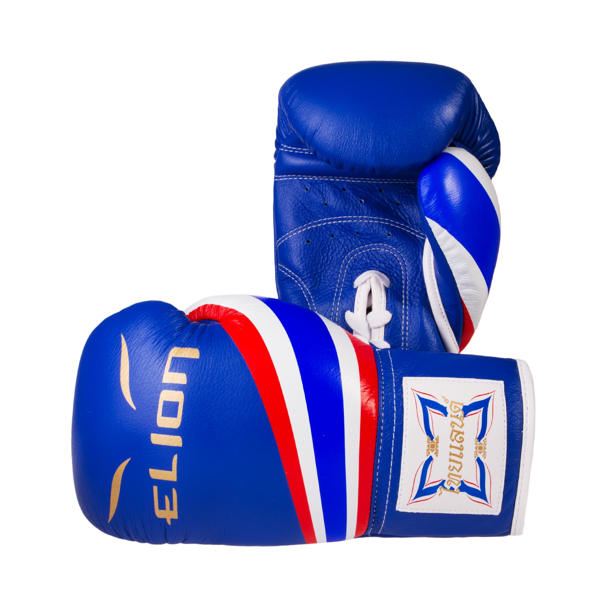 Gants de boxe à lacets ELION Born in Thailand - Blue - Image 2
