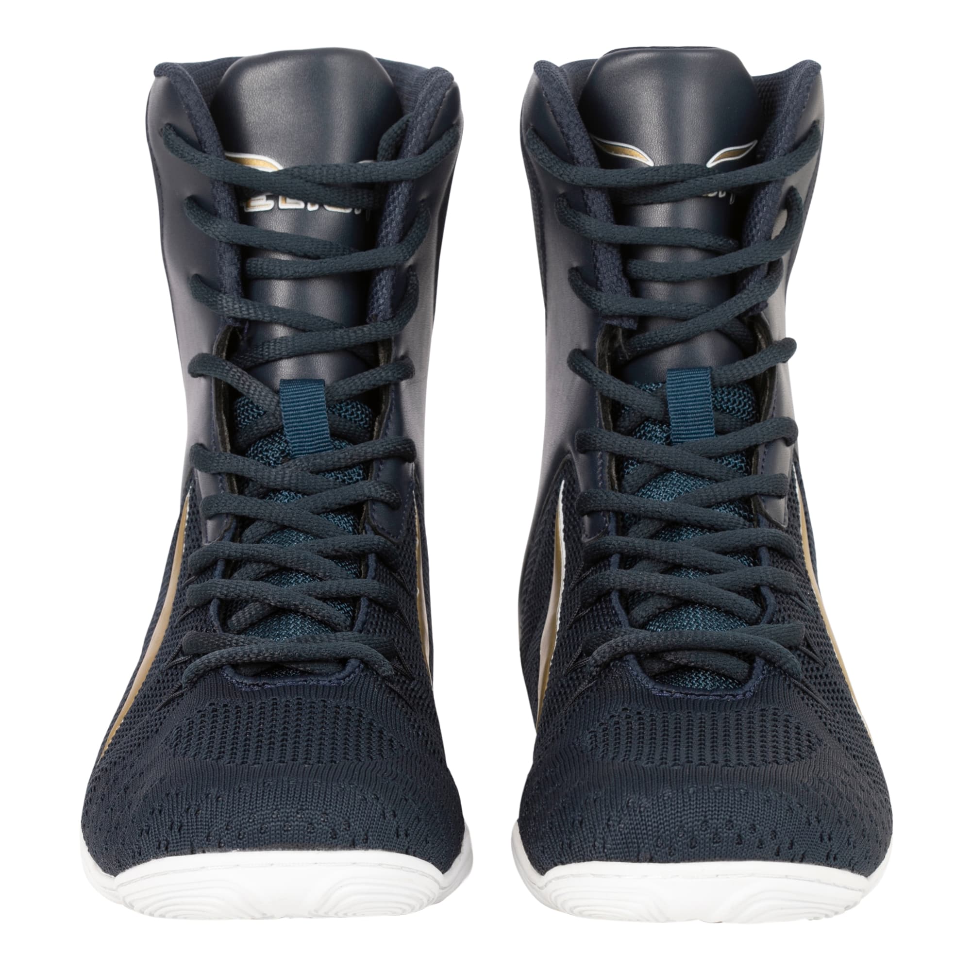 Chaussures de Boxe ELION Rapide Bleu/Or - Image 4
