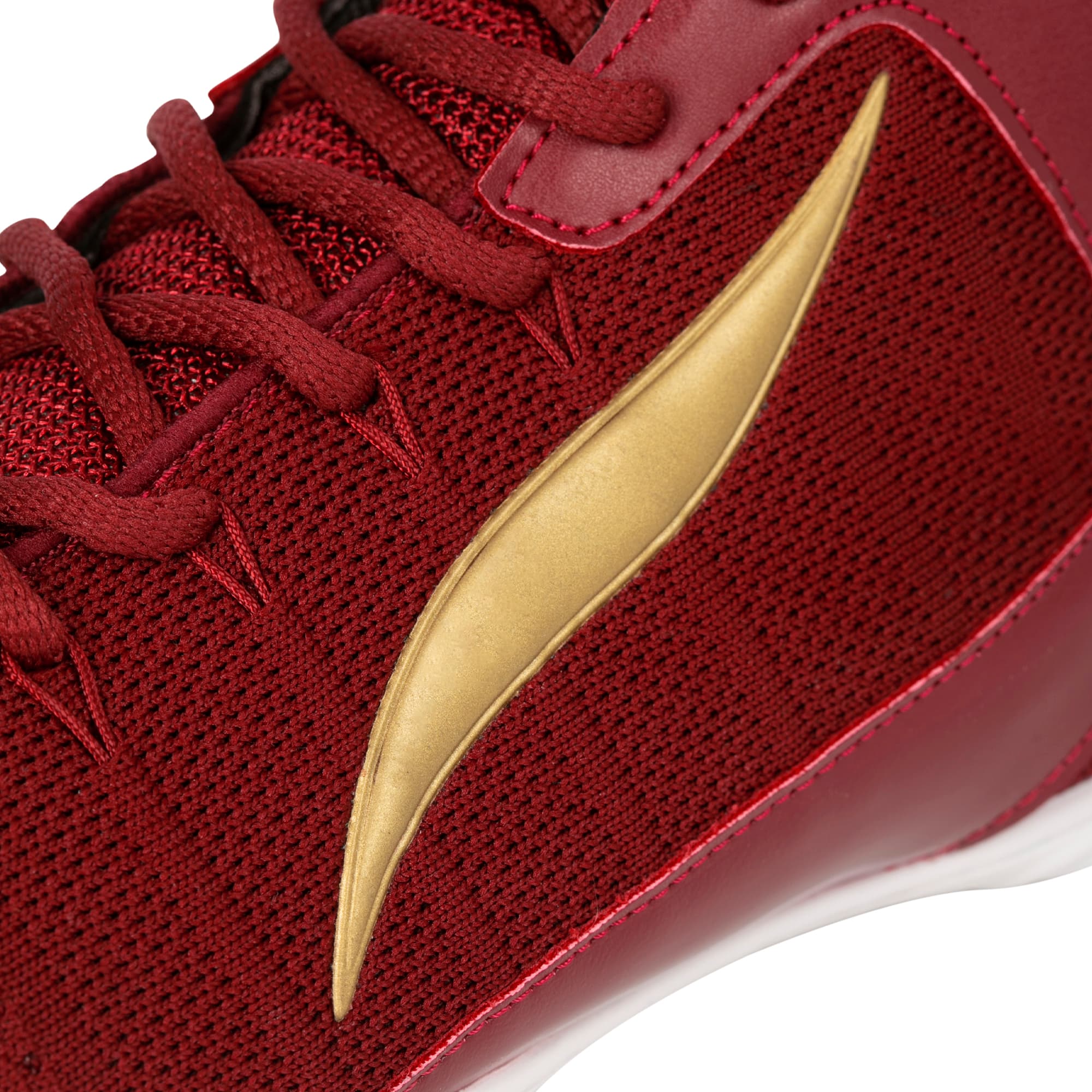Chaussures de Boxe ELION Rapide Bordeaux/Or - Image 2
