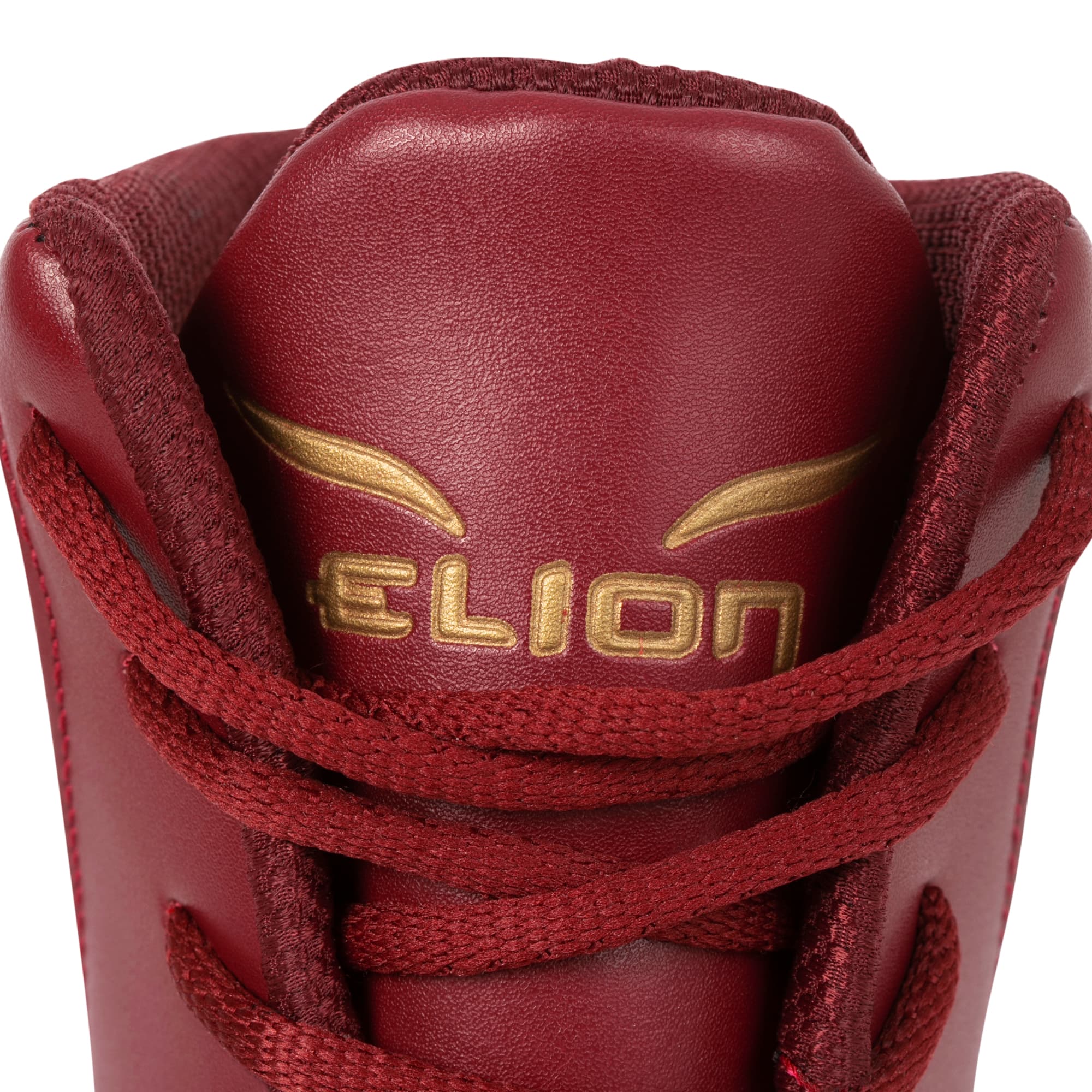 Chaussures de Boxe ELION Rapide Bordeaux/Or - Image 4