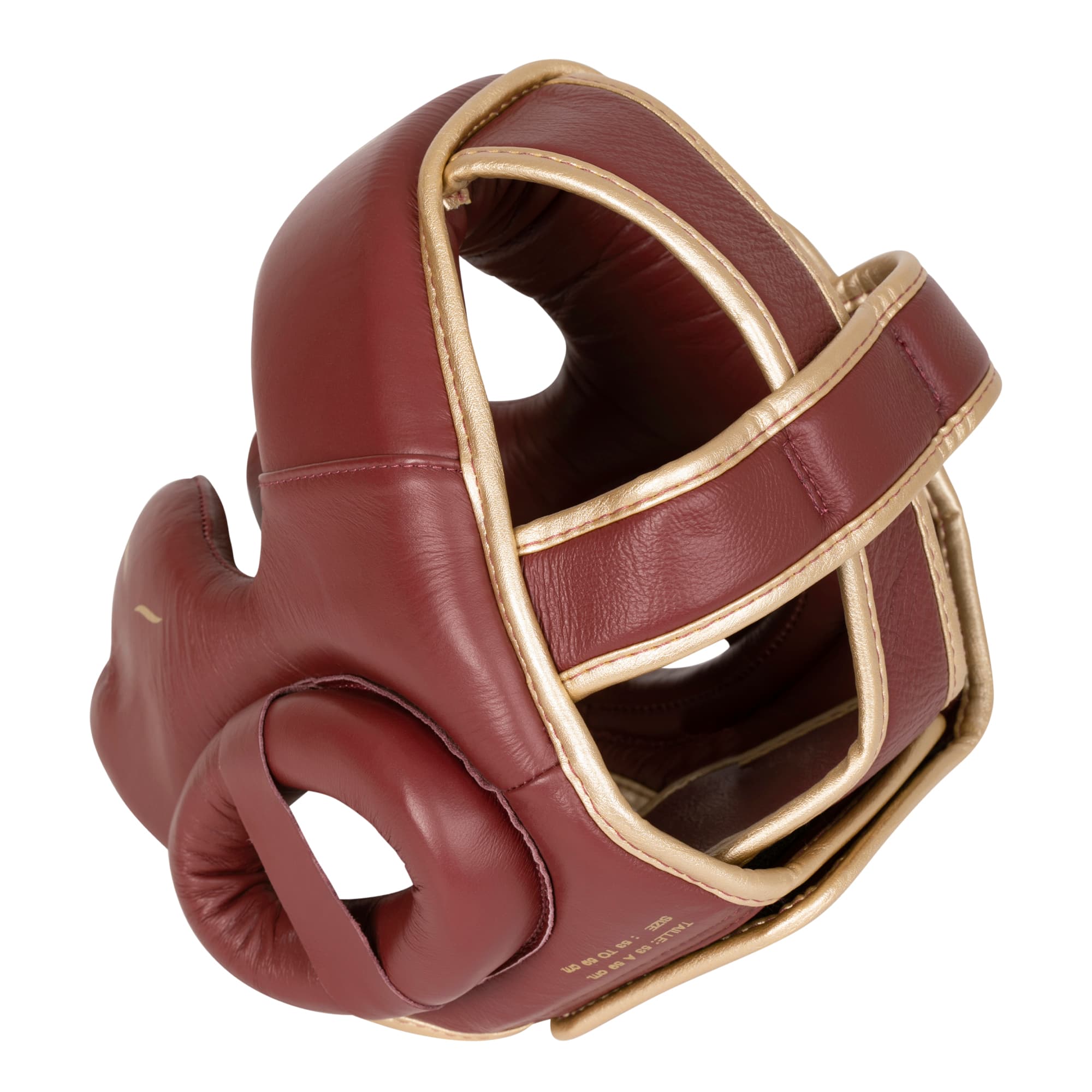 Casque de boxe ELION Paris Cuir Bordeaux Vintage - Image 2