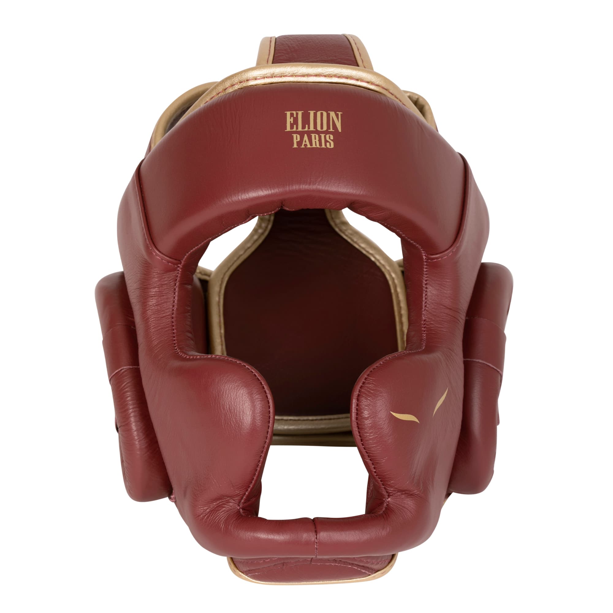 Casque de boxe ELION Paris Cuir Bordeaux Vintage - Image 3