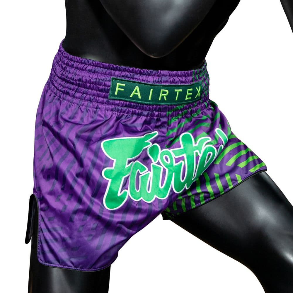 Short de Boxe Thaï FAIRTEX BS1922  \"RACER\" PURPLE - Image 2