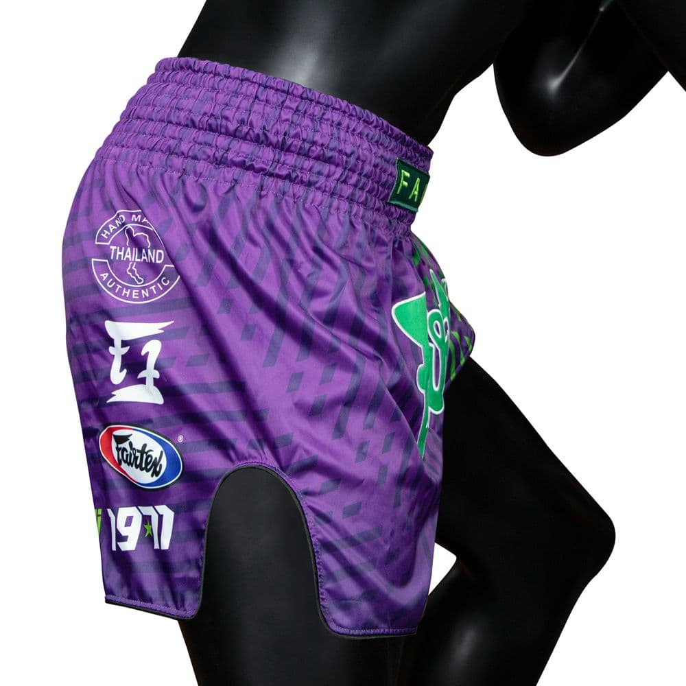 Short de Boxe Thaï FAIRTEX BS1922  \"RACER\" PURPLE - Image 4