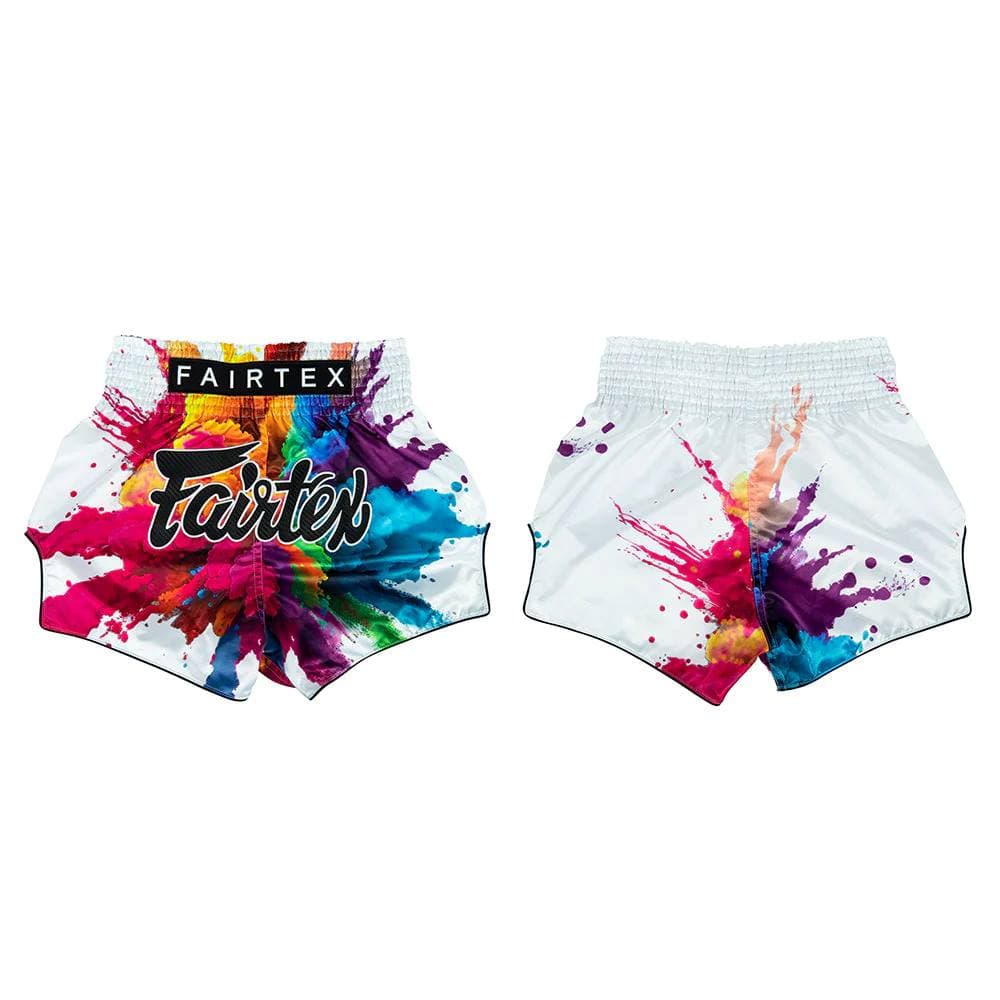 Short de Boxe Thaï FAIRTEX BS1939 WHITE FUNKY SOUL - Image 4