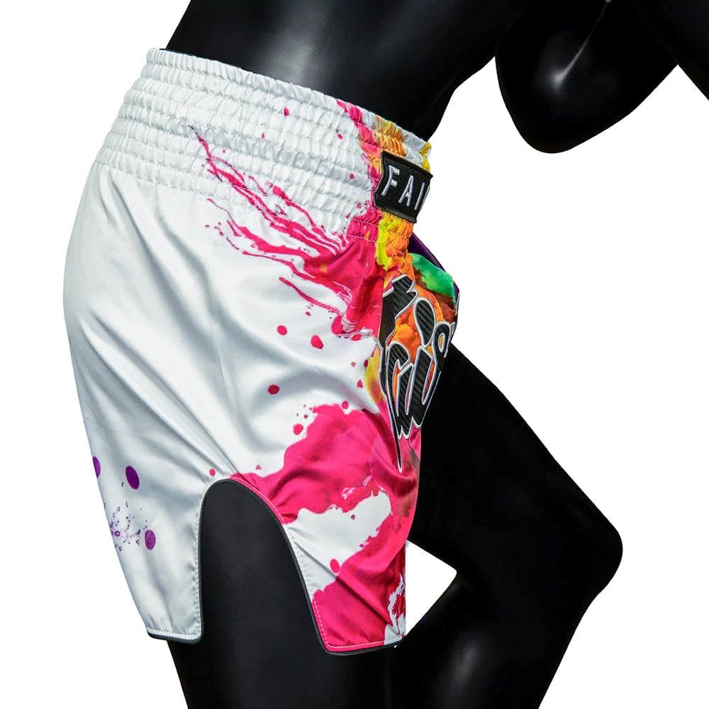 Short de Boxe Thaï FAIRTEX BS1939 WHITE FUNKY SOUL - Image 3