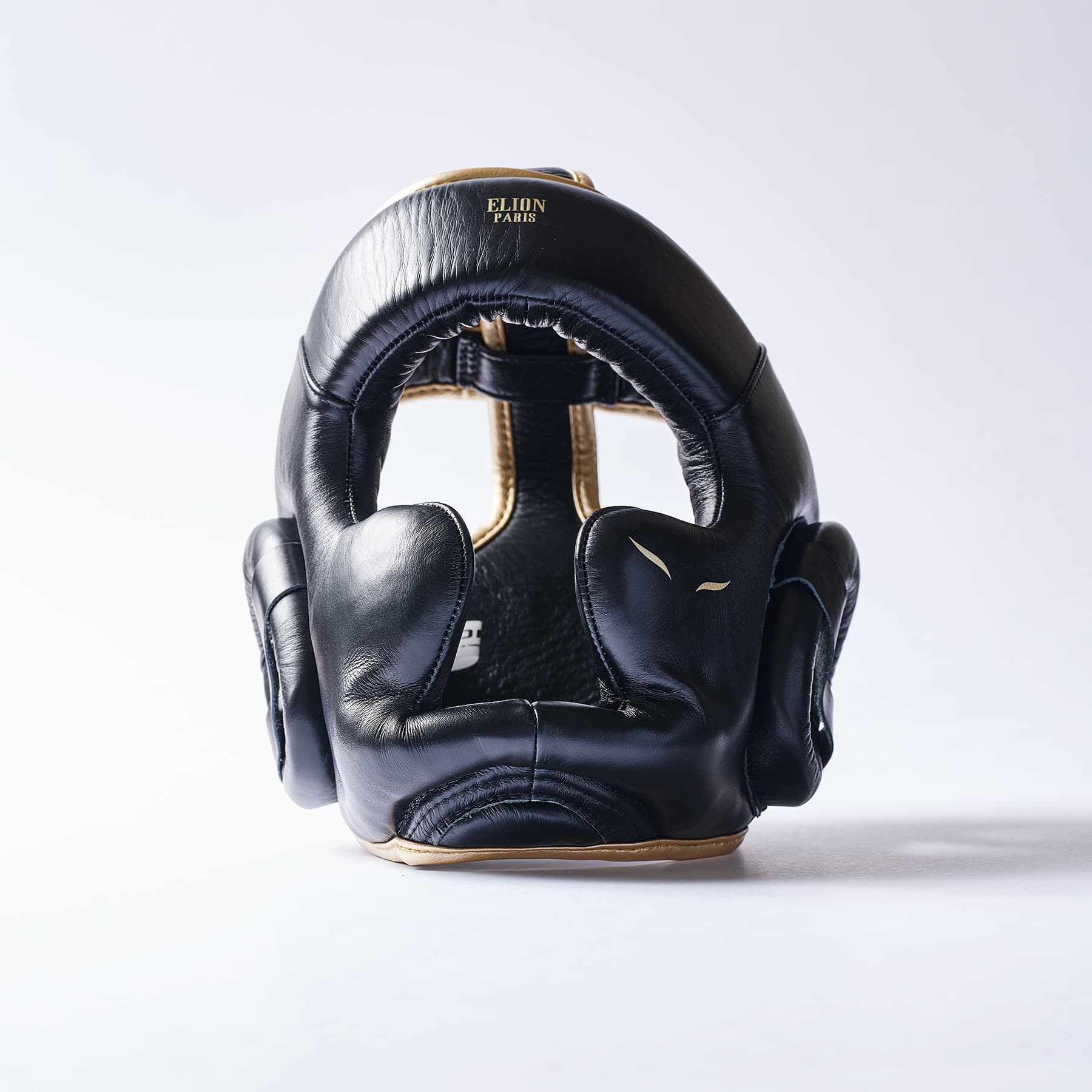 Casque de boxe ELION Paris Cuir Noir/Or - Image 2