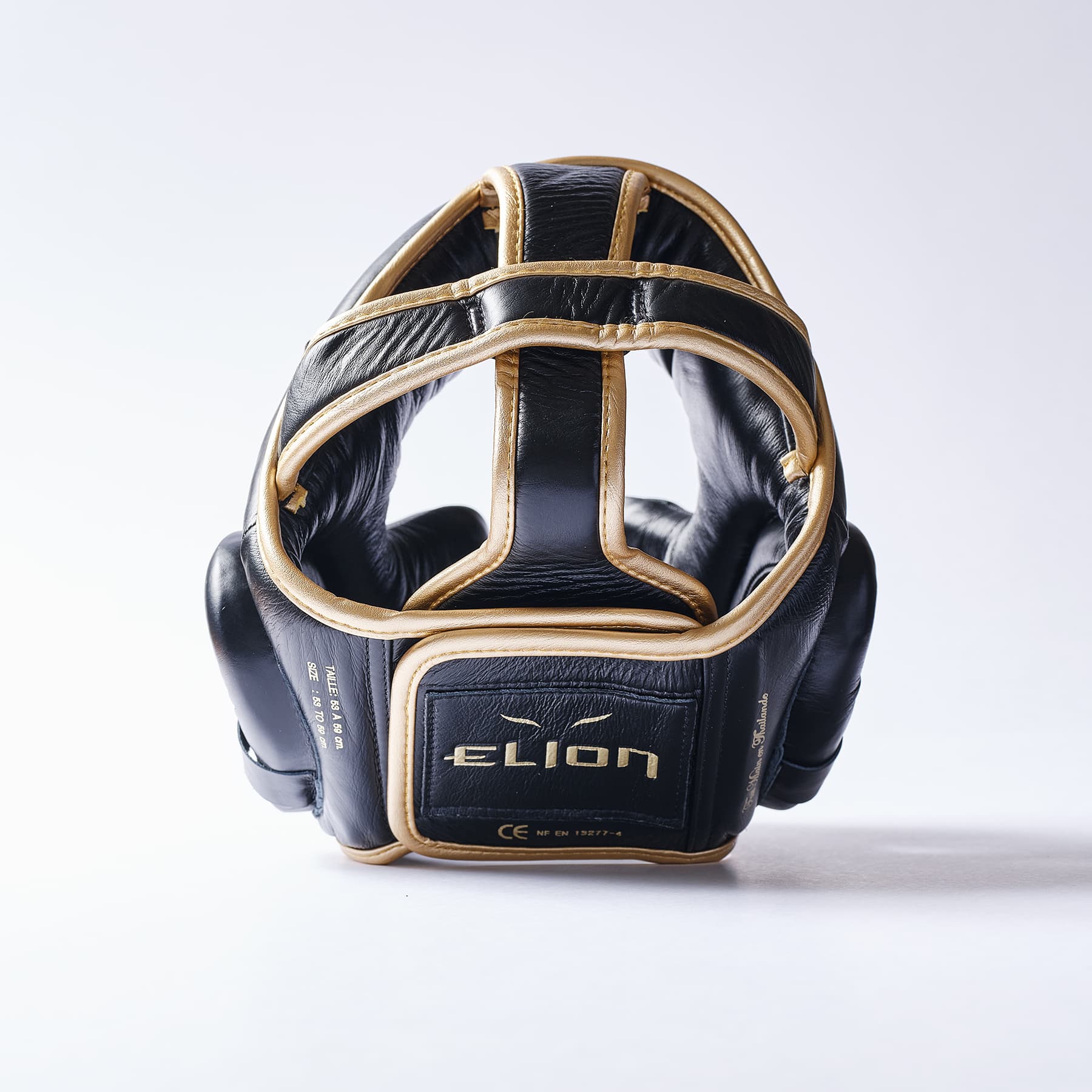 Casque de boxe ELION Paris Cuir Noir/Or - Image 5