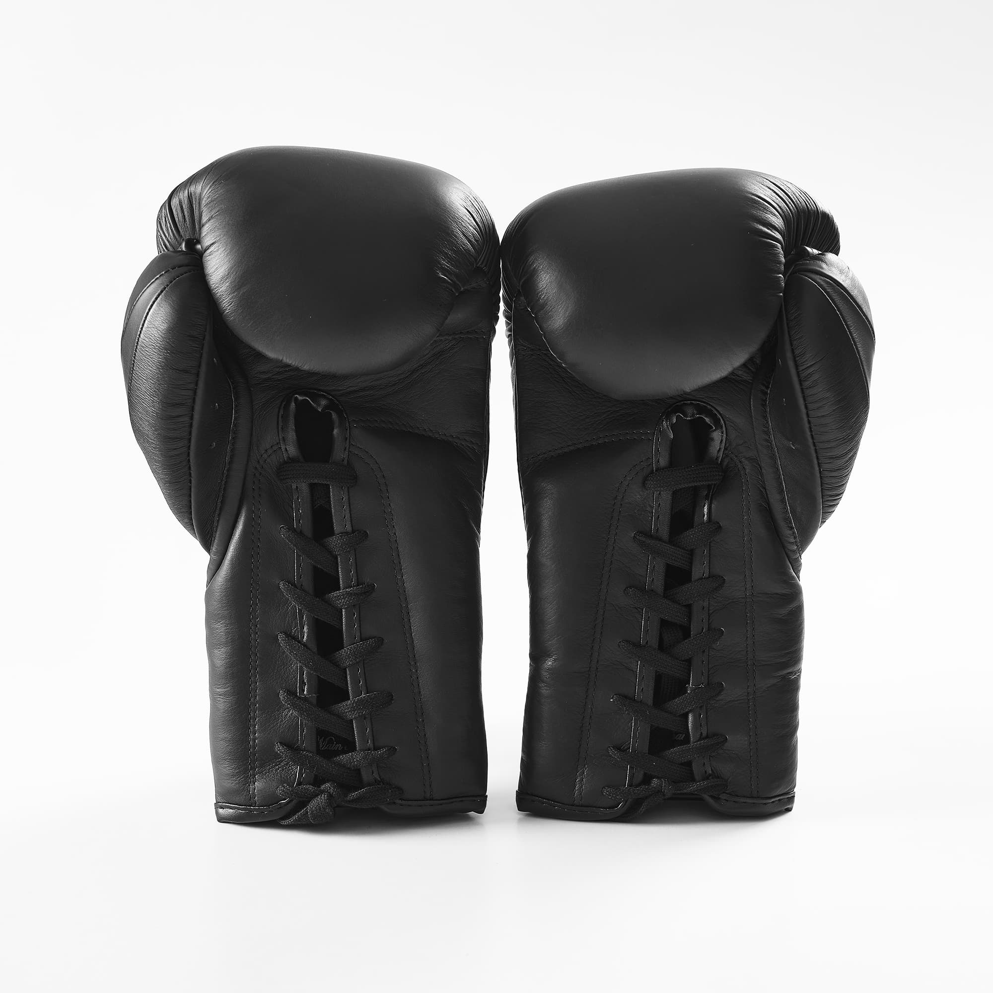 Gants de boxe d'entrainement à lacets ELION Paris Elegant Cuir Noir - Image 3