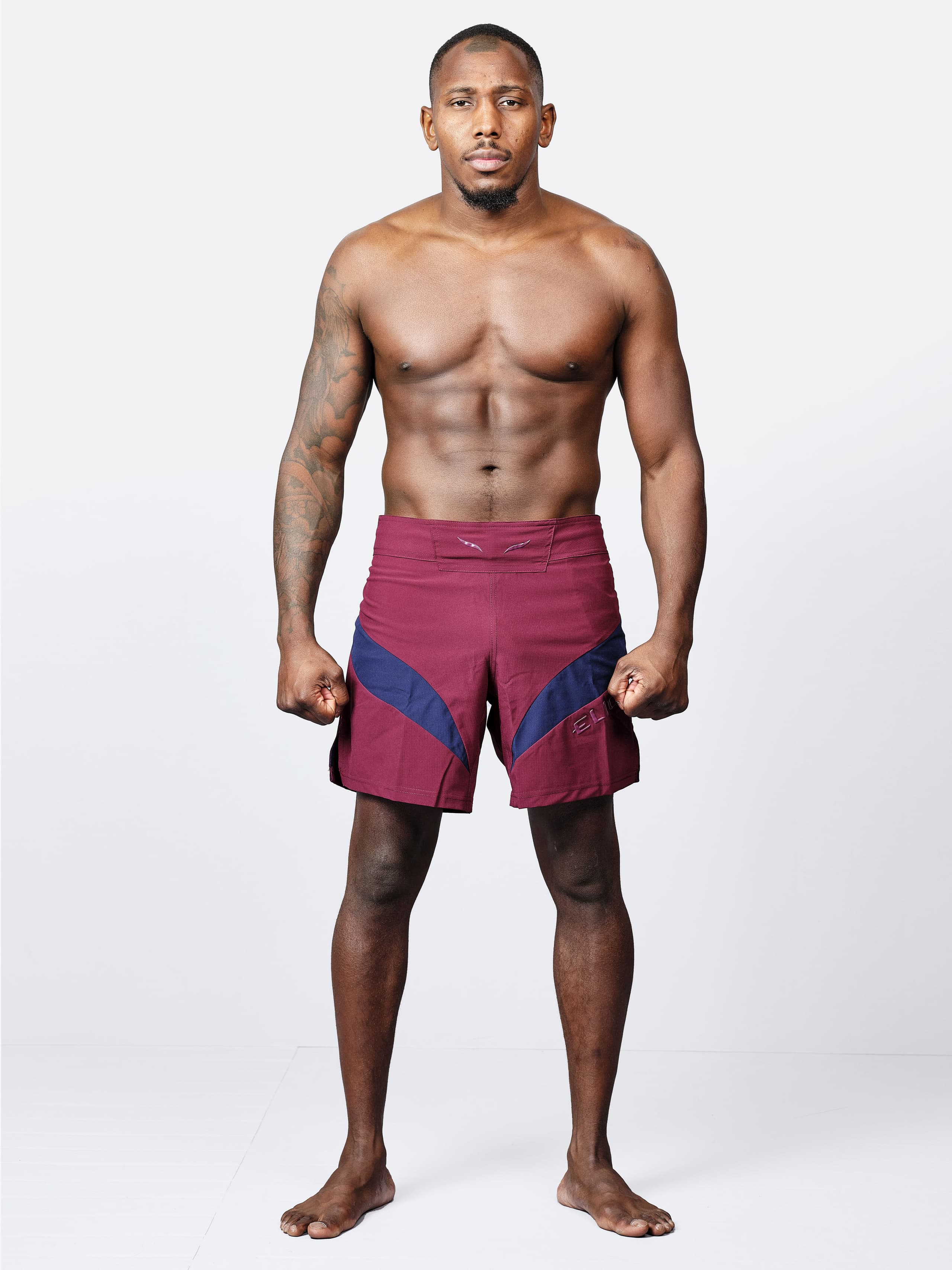 Short MMA SEYANT ELION- BORDEAUX/NAVY