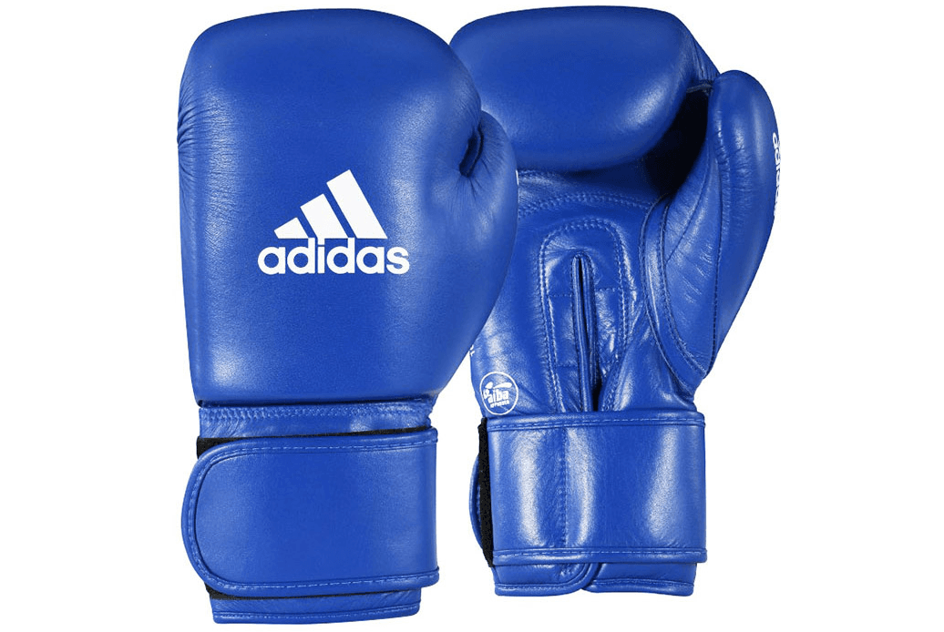 Gants de boxe amateur ADIDAS FFB AIBA Cuir Bleu