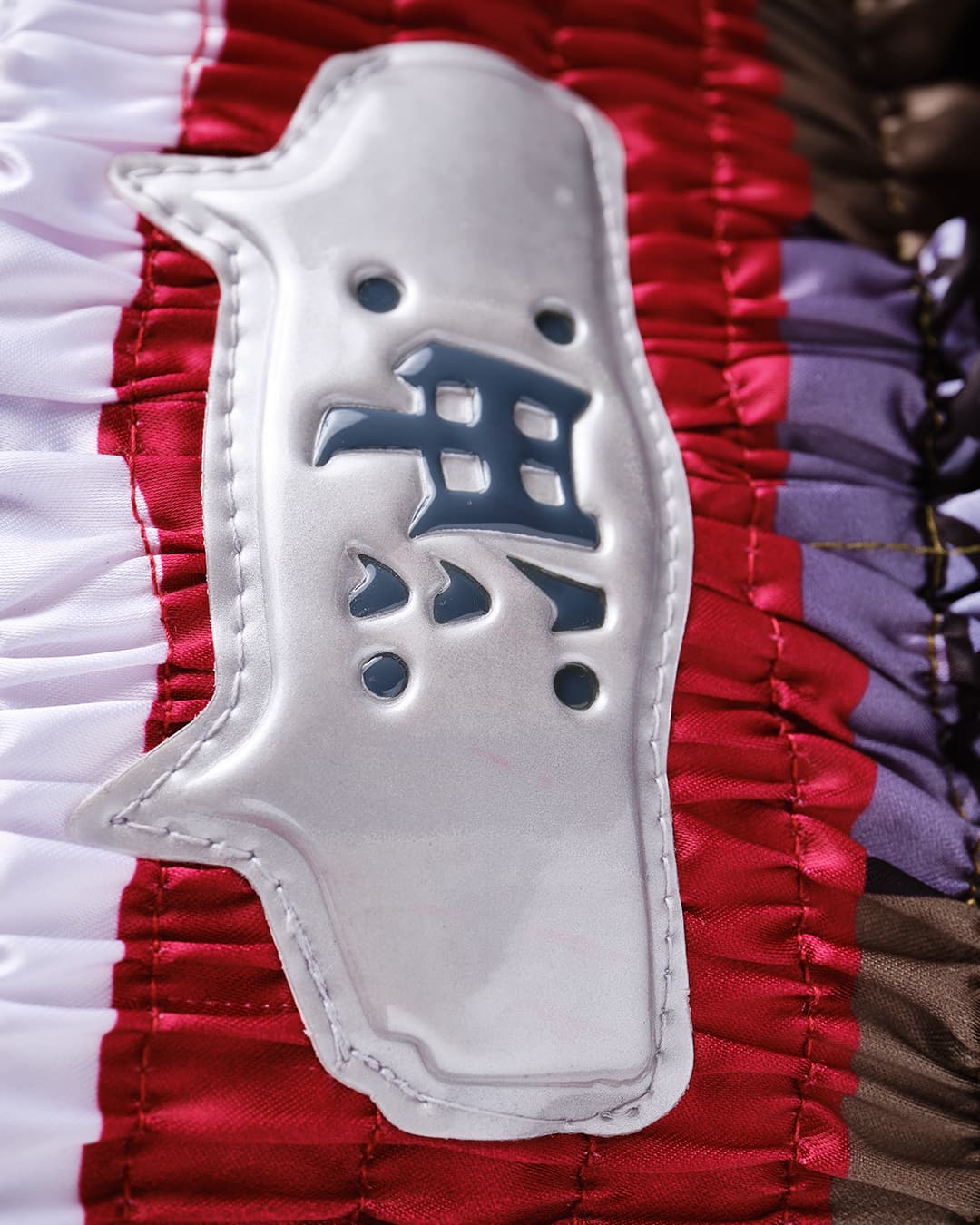 Short de Boxe Thaï NARUTO X ELION JIRAYA Kaki/Rouge - Image 5