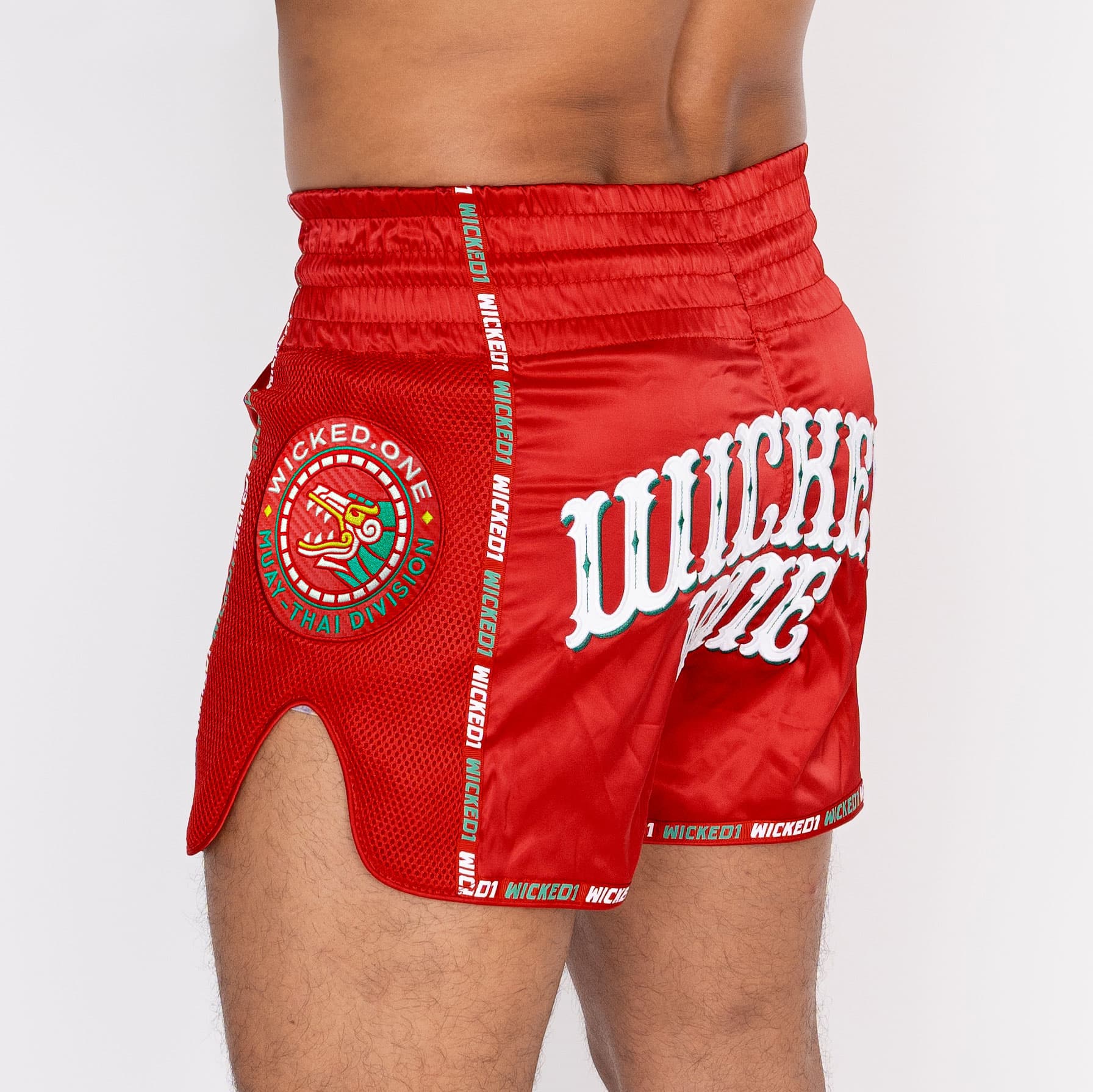 Short de Boxe Thaï Wicked BANDIDO ROUGE - Image 4