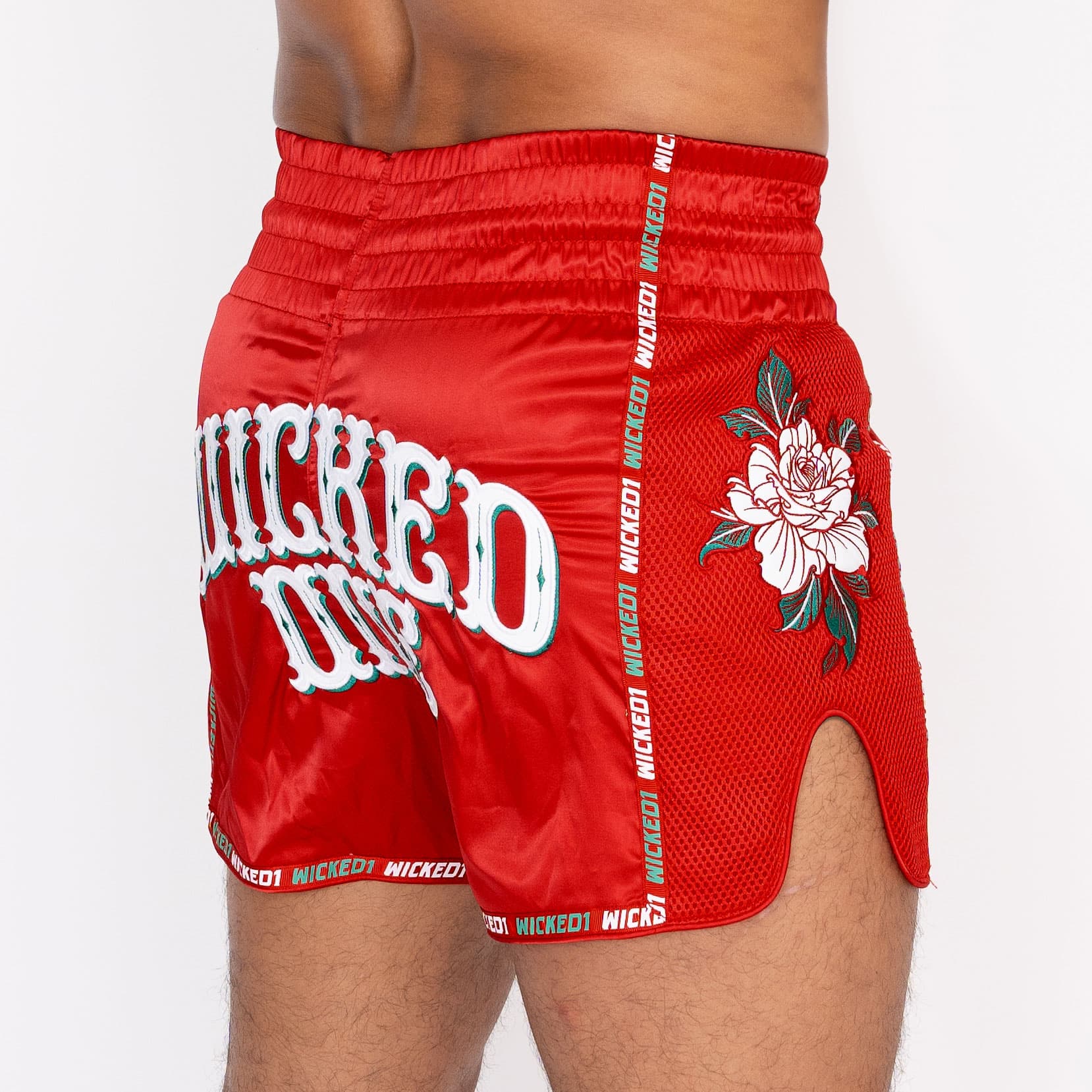 Short de Boxe Thaï Wicked BANDIDO ROUGE - Image 5