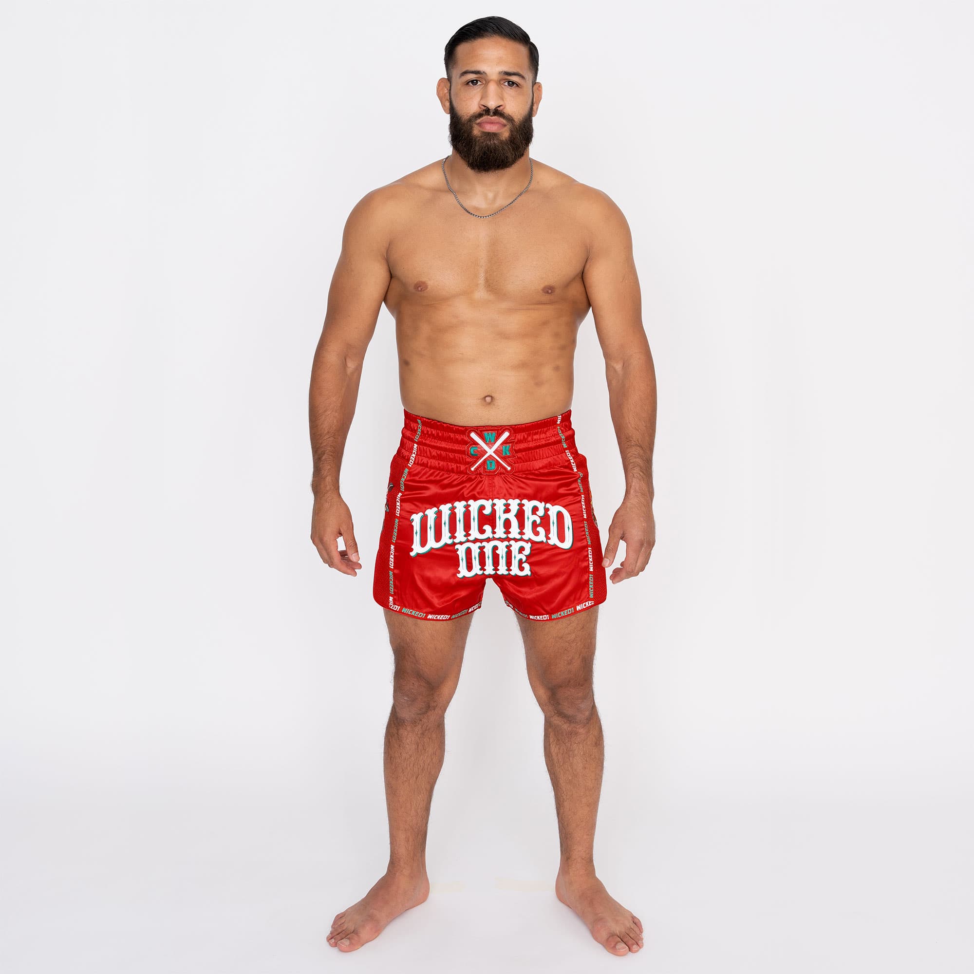 Short de Boxe Thaï Wicked BANDIDO ROUGE - Image 6