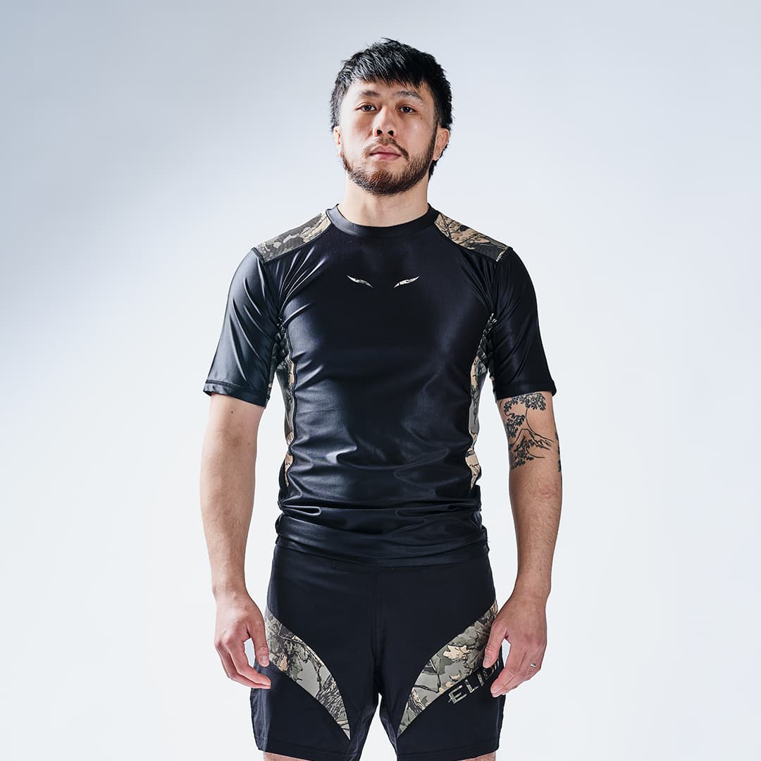 Rashguard Elion FOREST Noir - Manches Courtes