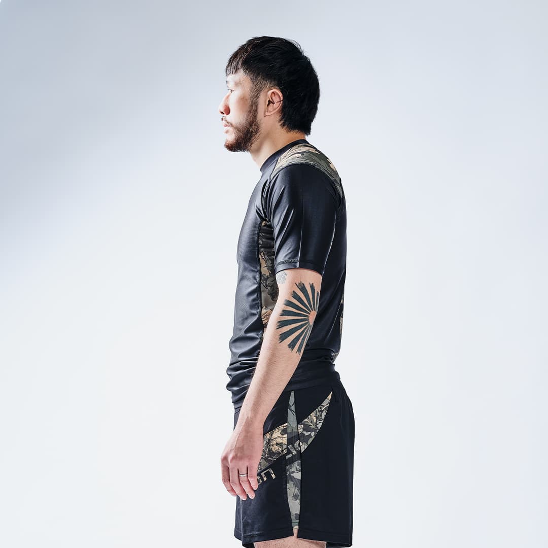 Rashguard Elion FOREST Noir - Manches Courtes - Image 3