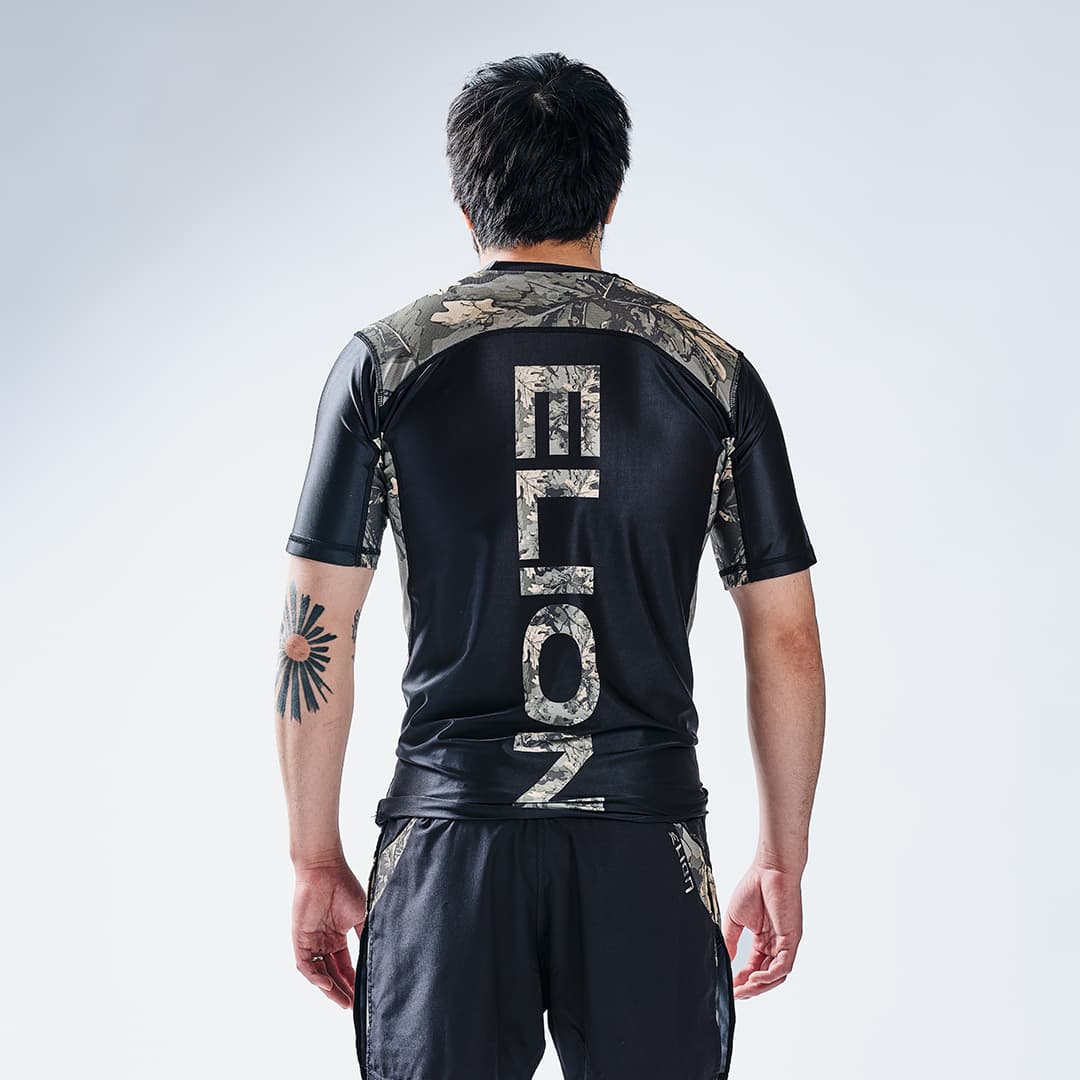Rashguard Elion FOREST Noir - Manches Courtes - Image 4
