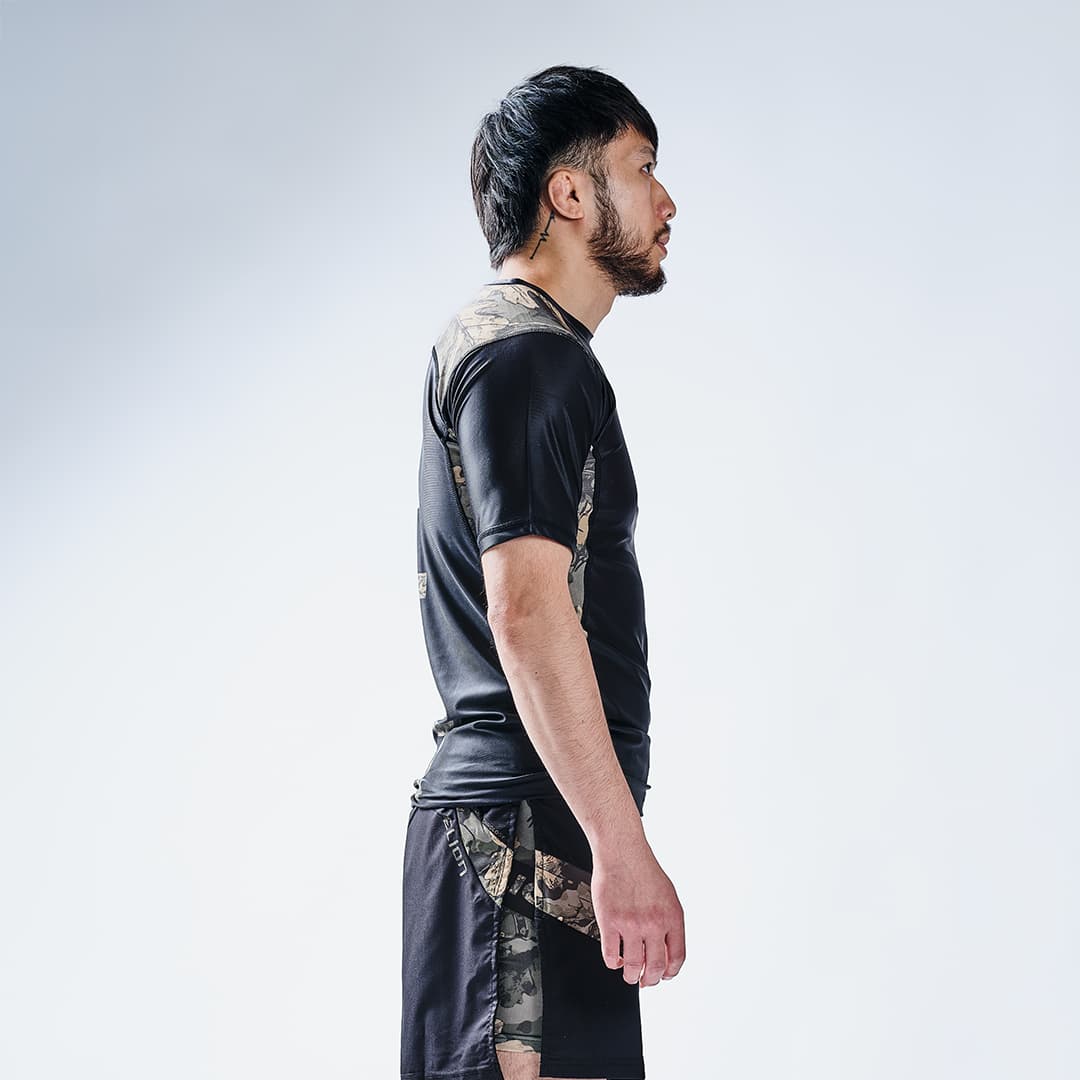 Rashguard Elion FOREST Noir - Manches Courtes - Image 2