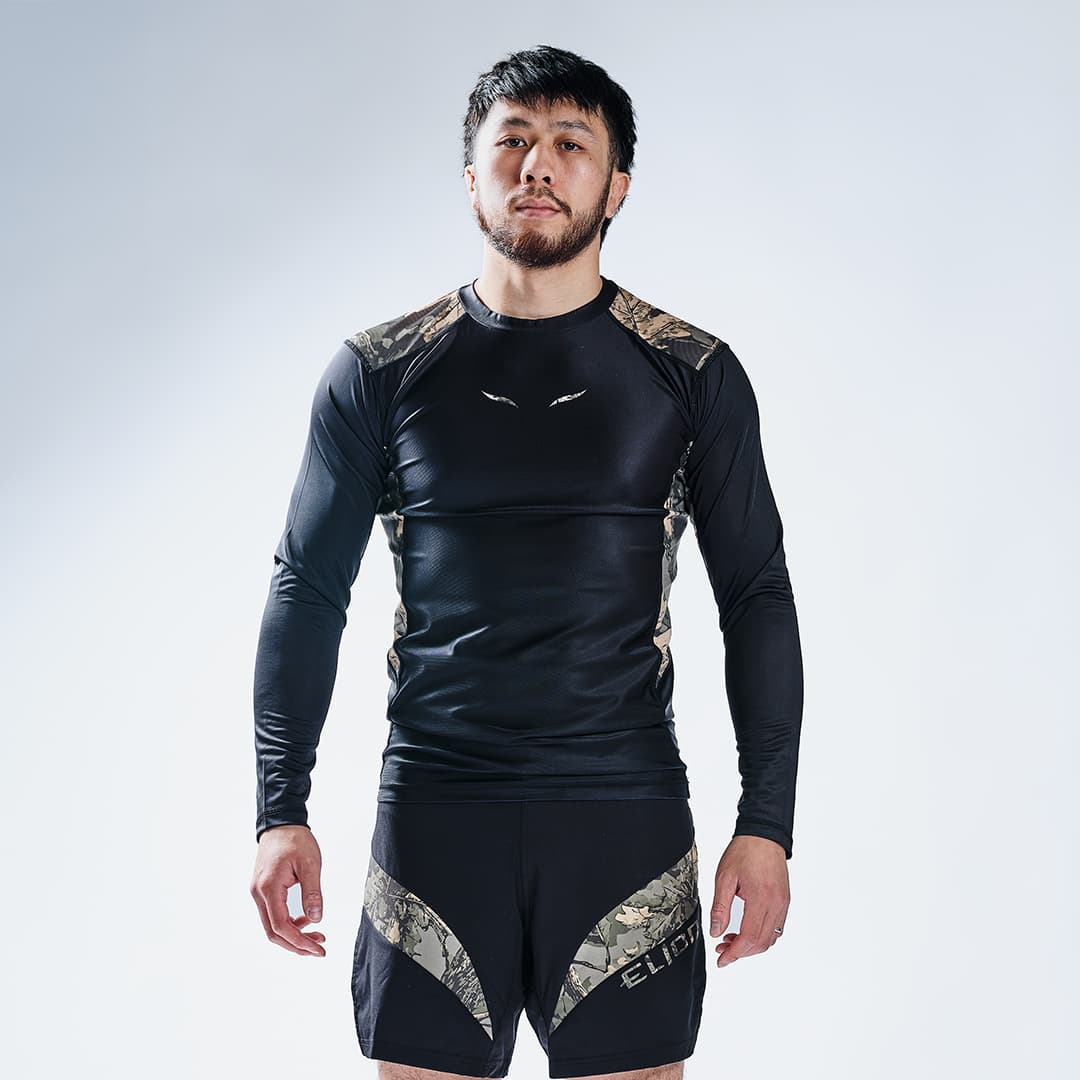 Rashguard Elion FOREST - Noir Manches Longues