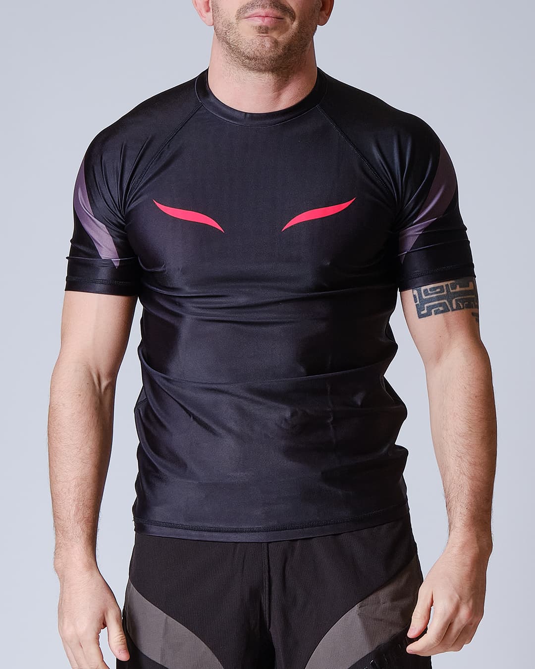 Rashguard ELION JJB SQUALE - Noir - Manches Courtes