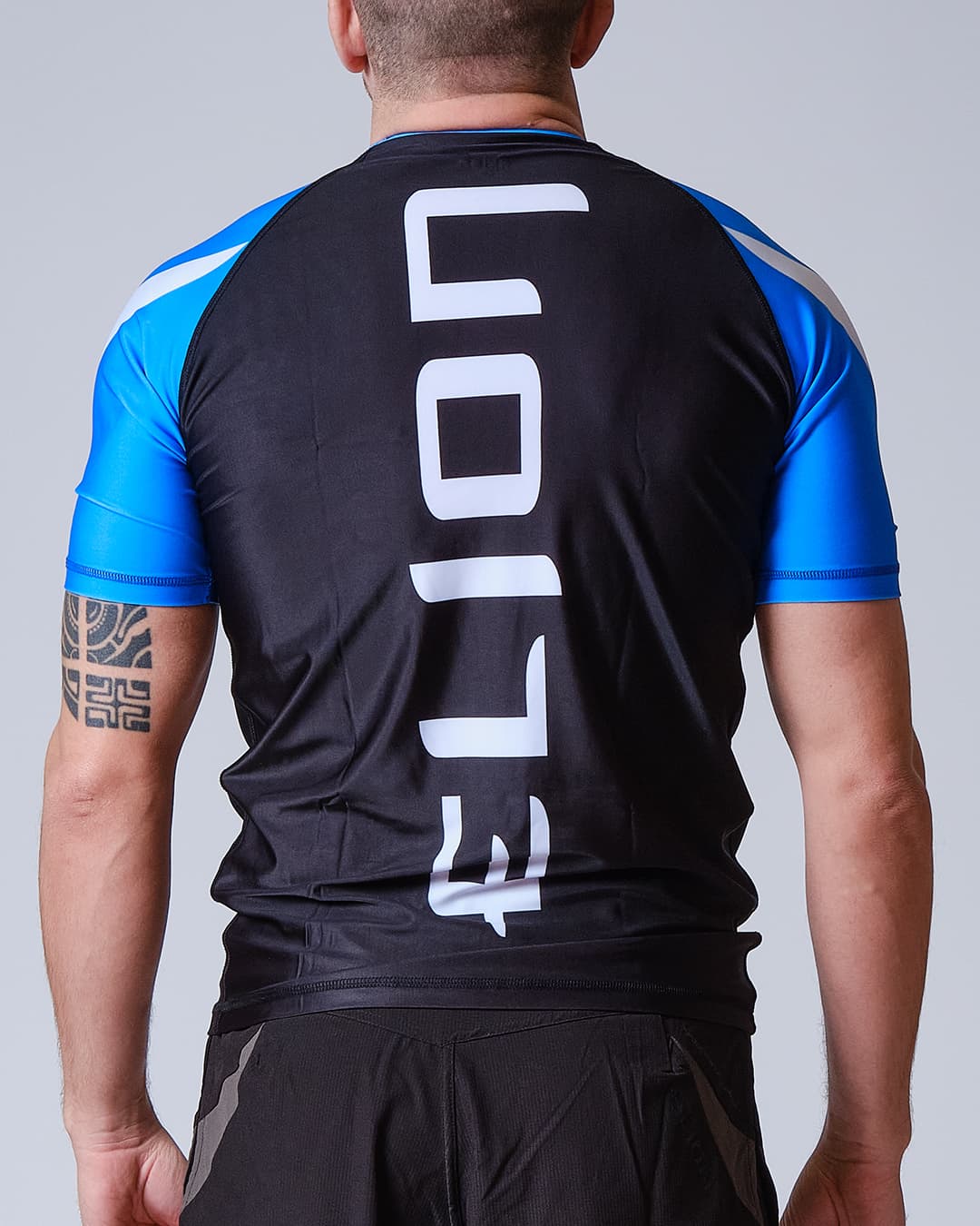 Rashguard ELION JJB SQUALE - Bleu - Manches Courtes - Image 4