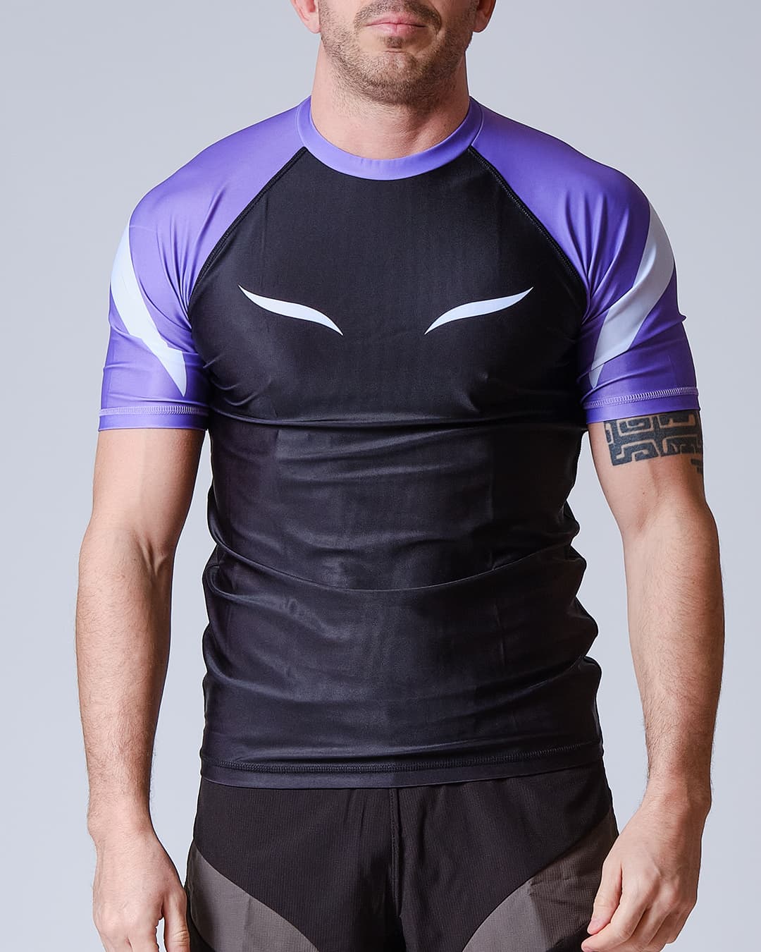 Rashguard ELION JJB SQUALE - Violet - Manches Courtes