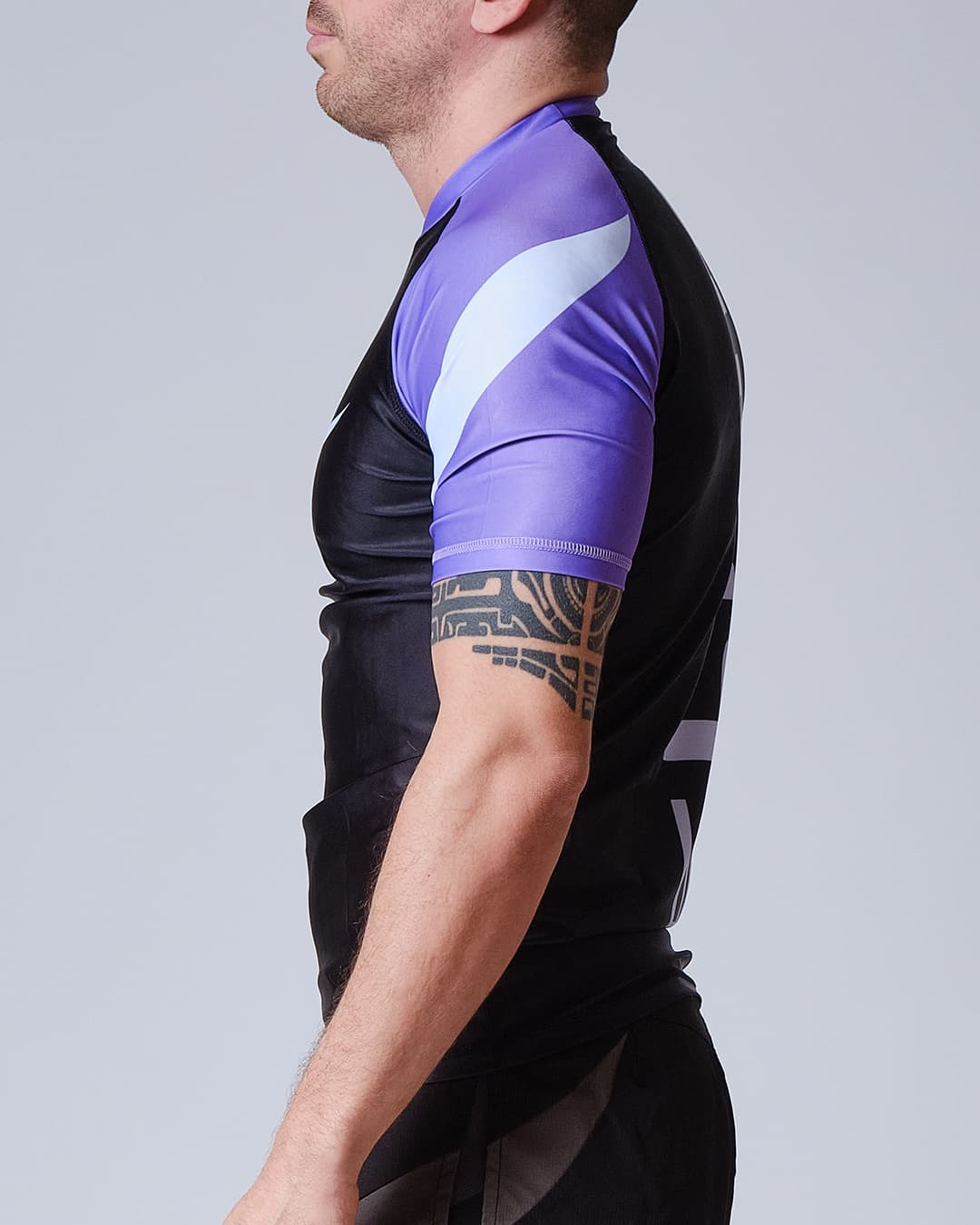 Rashguard ELION JJB SQUALE - Violet - Manches Courtes - Image 2