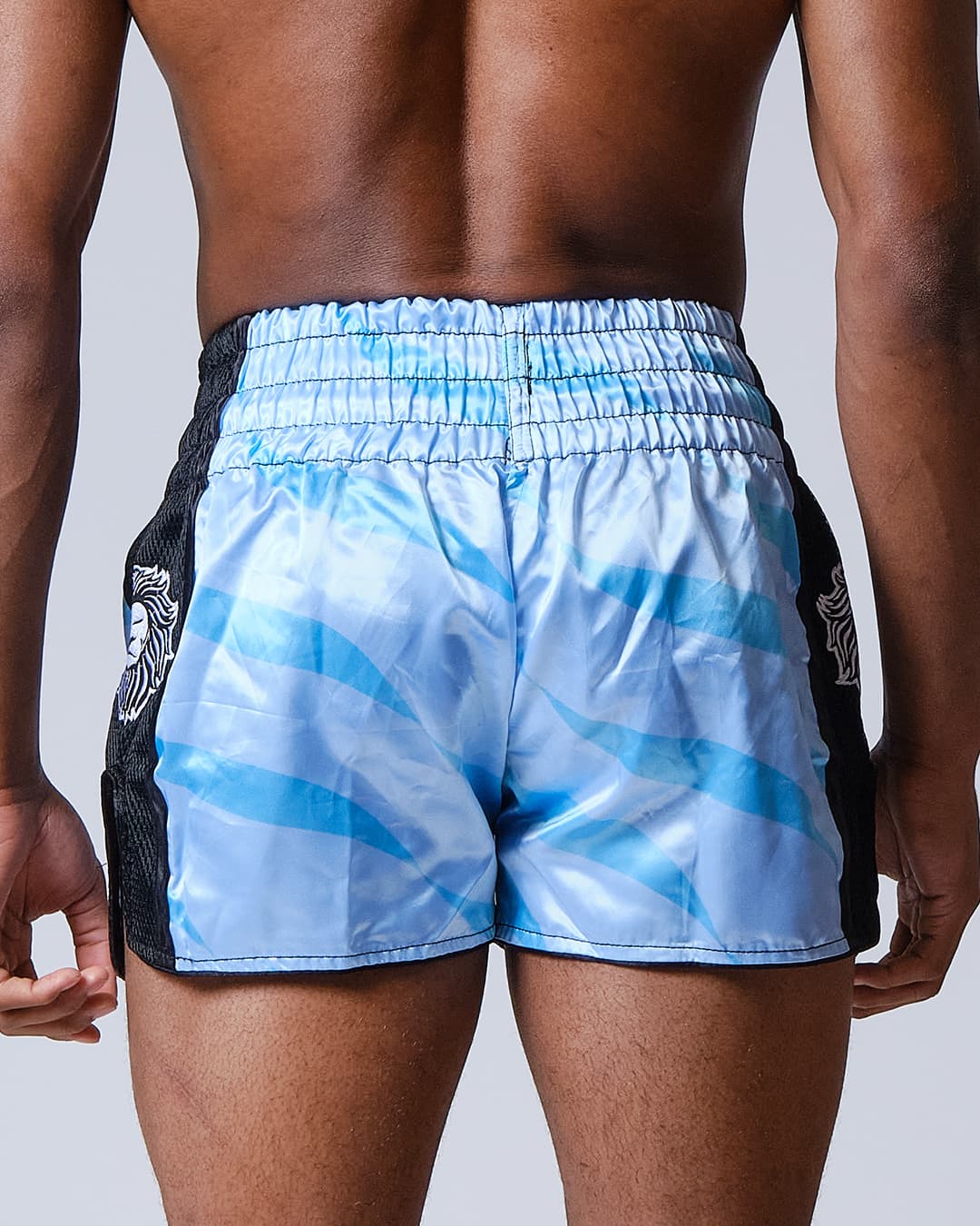 Short de Boxe Thaï ELION Raja-Sky Blue - Image 4