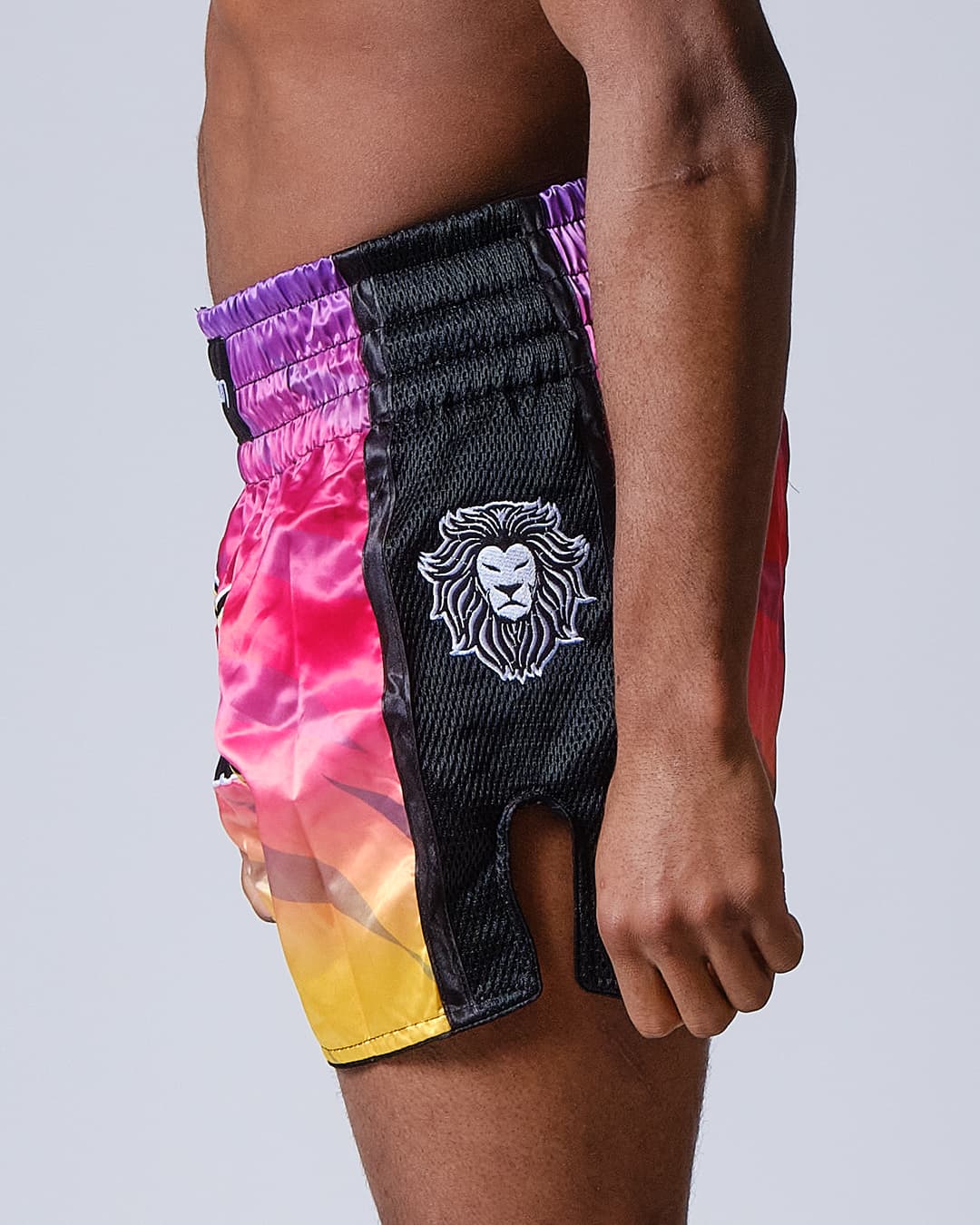 Short de Boxe Thaï ELION Raja - Rose/Orange - Image 3