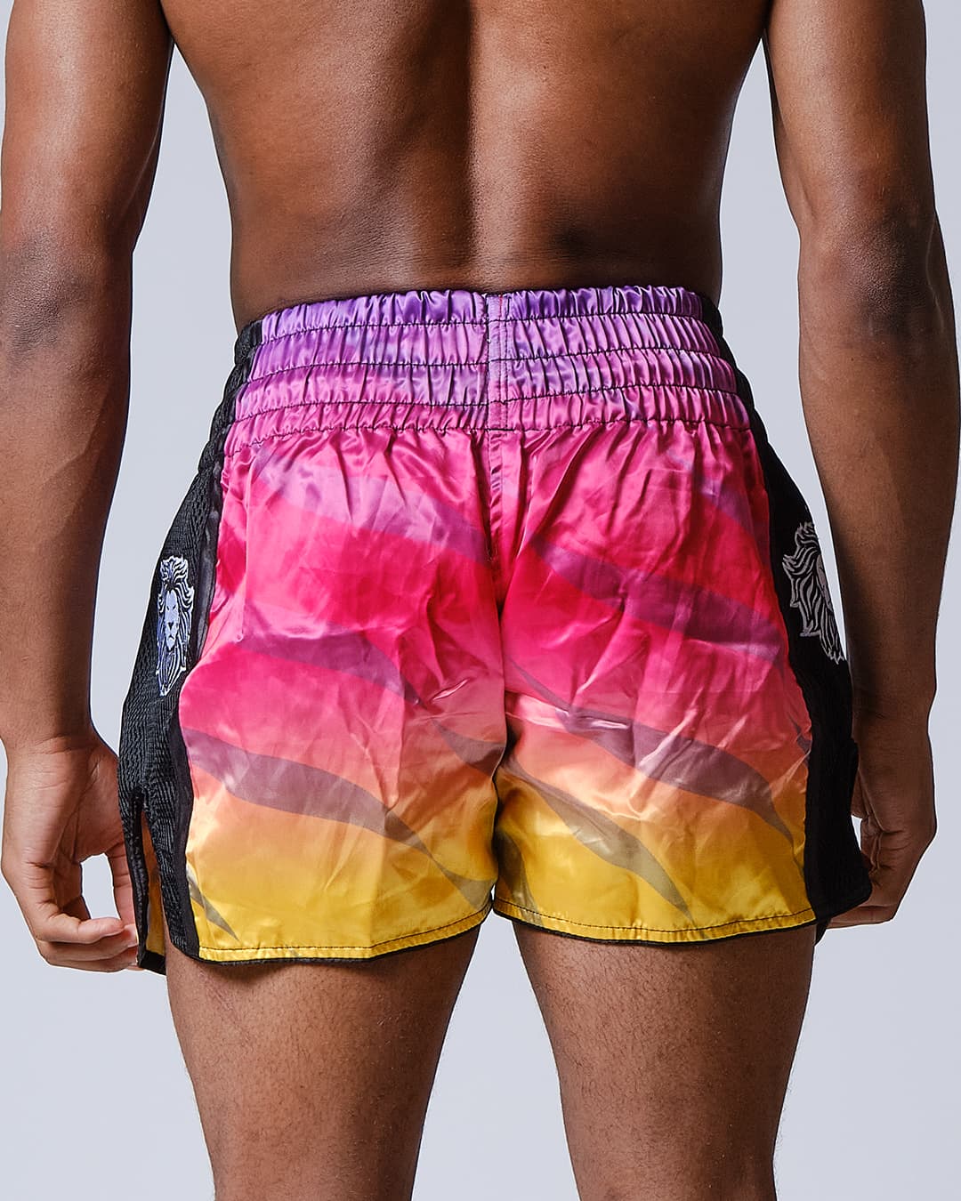 Short de Boxe Thaï ELION Raja - Rose/Orange - Image 4