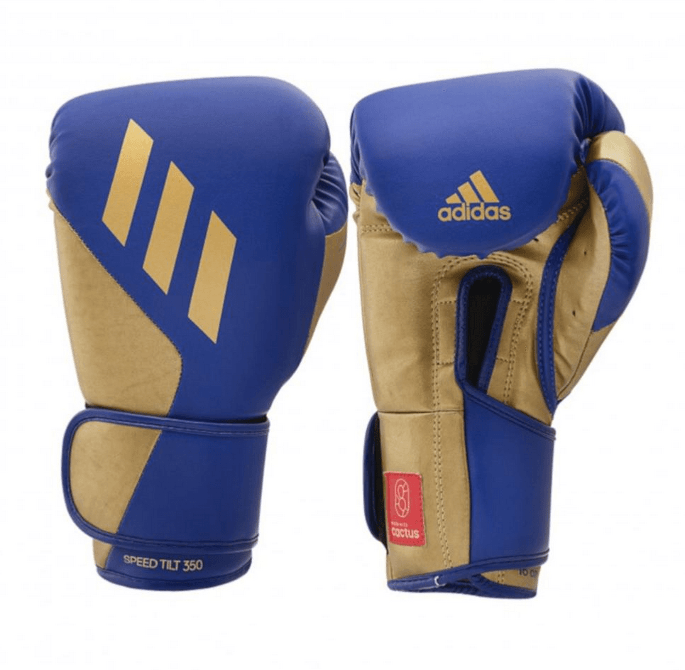 Gants de boxe d'entrainement ADIDAS SPEED TILT 350 BLEU/OR CACTUS