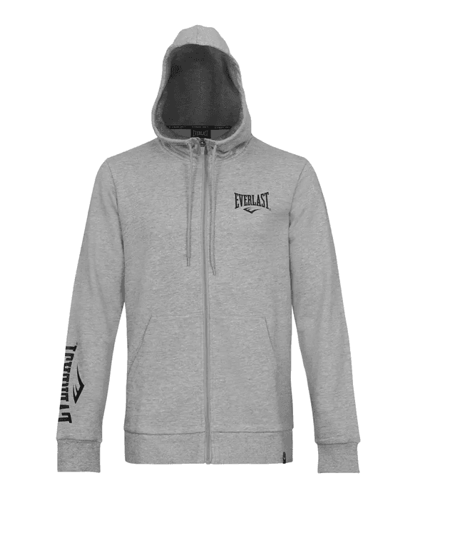 Sweat à Capuche zippé  EVERLAST  Gris SULPHUR