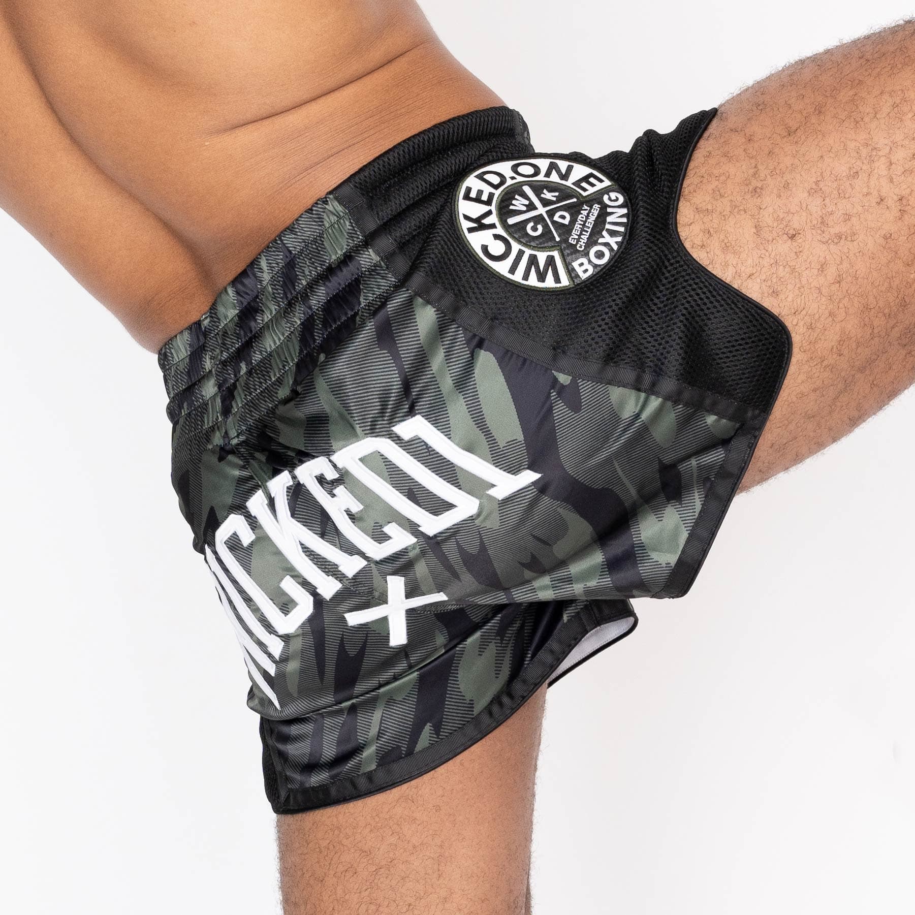 Short de Boxe Thaï Wicked One FURY KAKI - Image 3