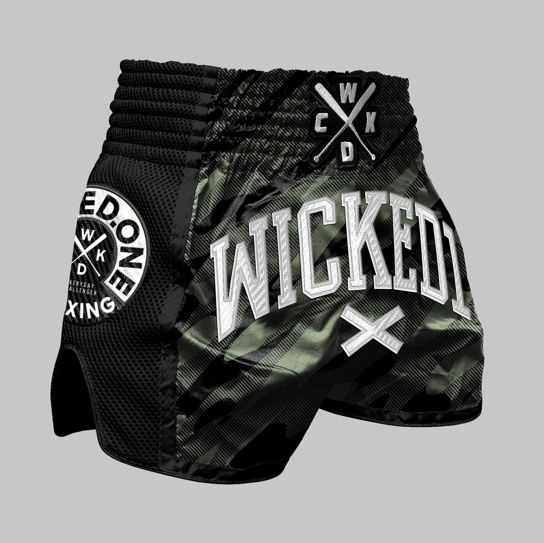 Short de Boxe Thaï Wicked One FURY KAKI