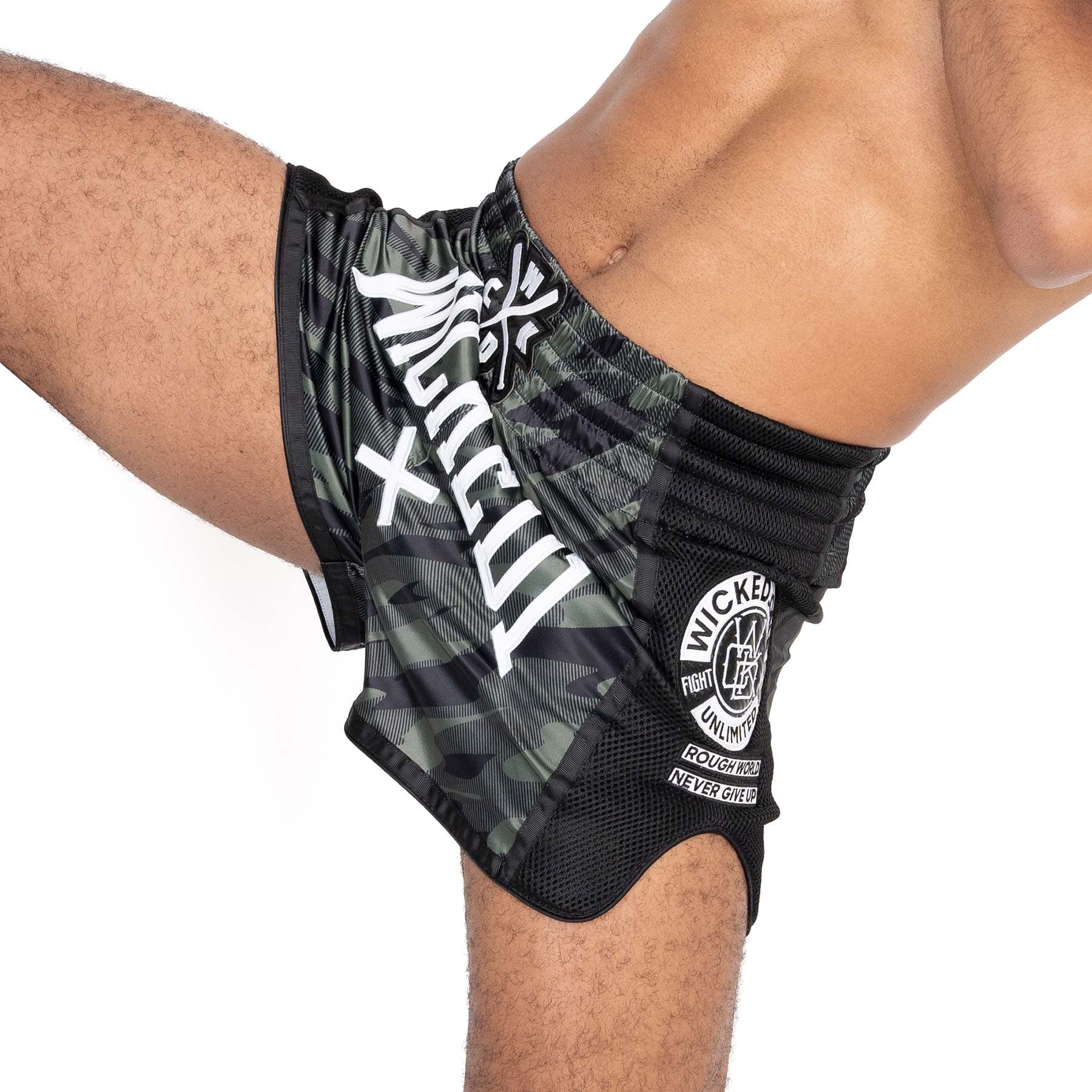 Short de Boxe Thaï Wicked One FURY KAKI - Image 4