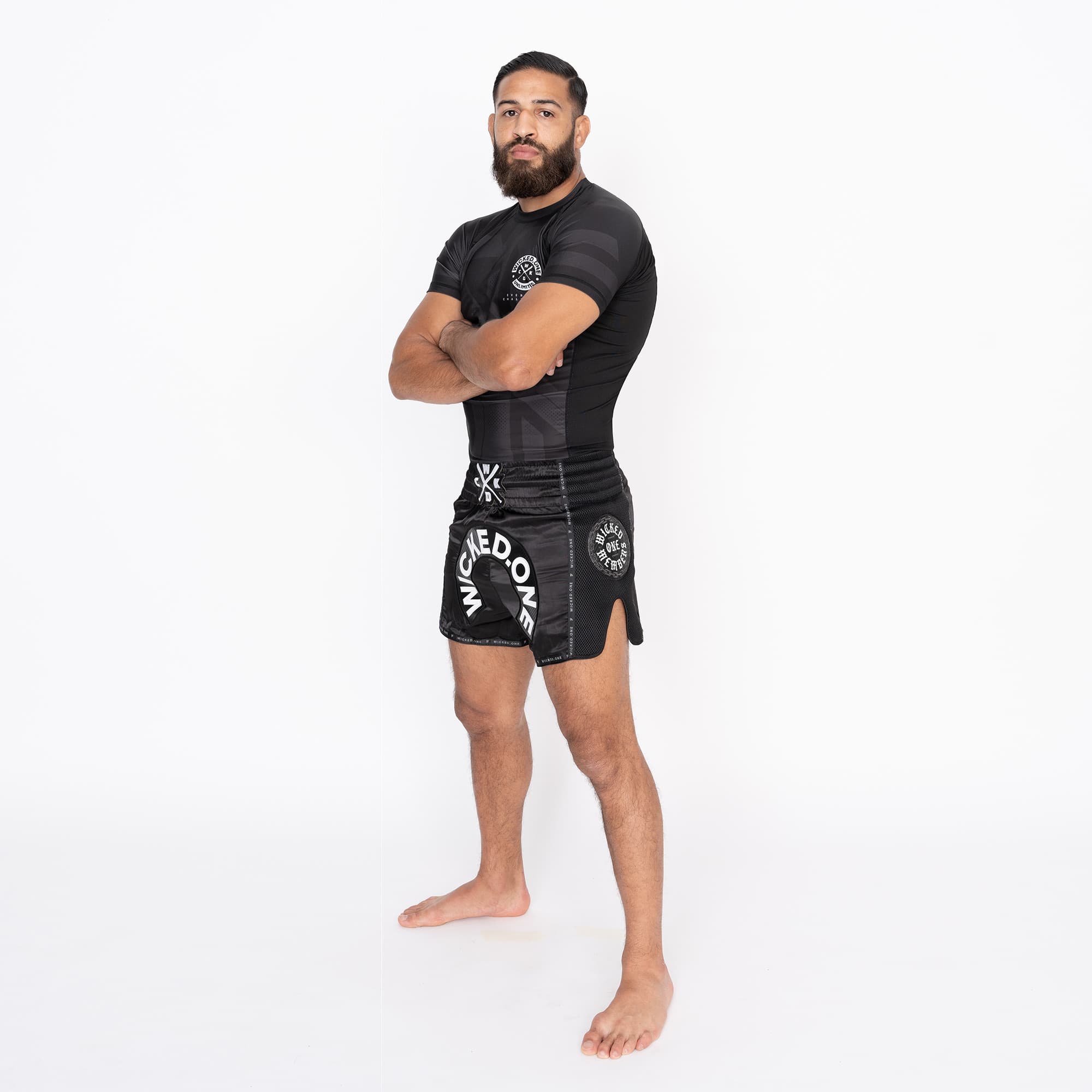 Short de Boxe Thaï Wicked One HERD Noir - Image 4