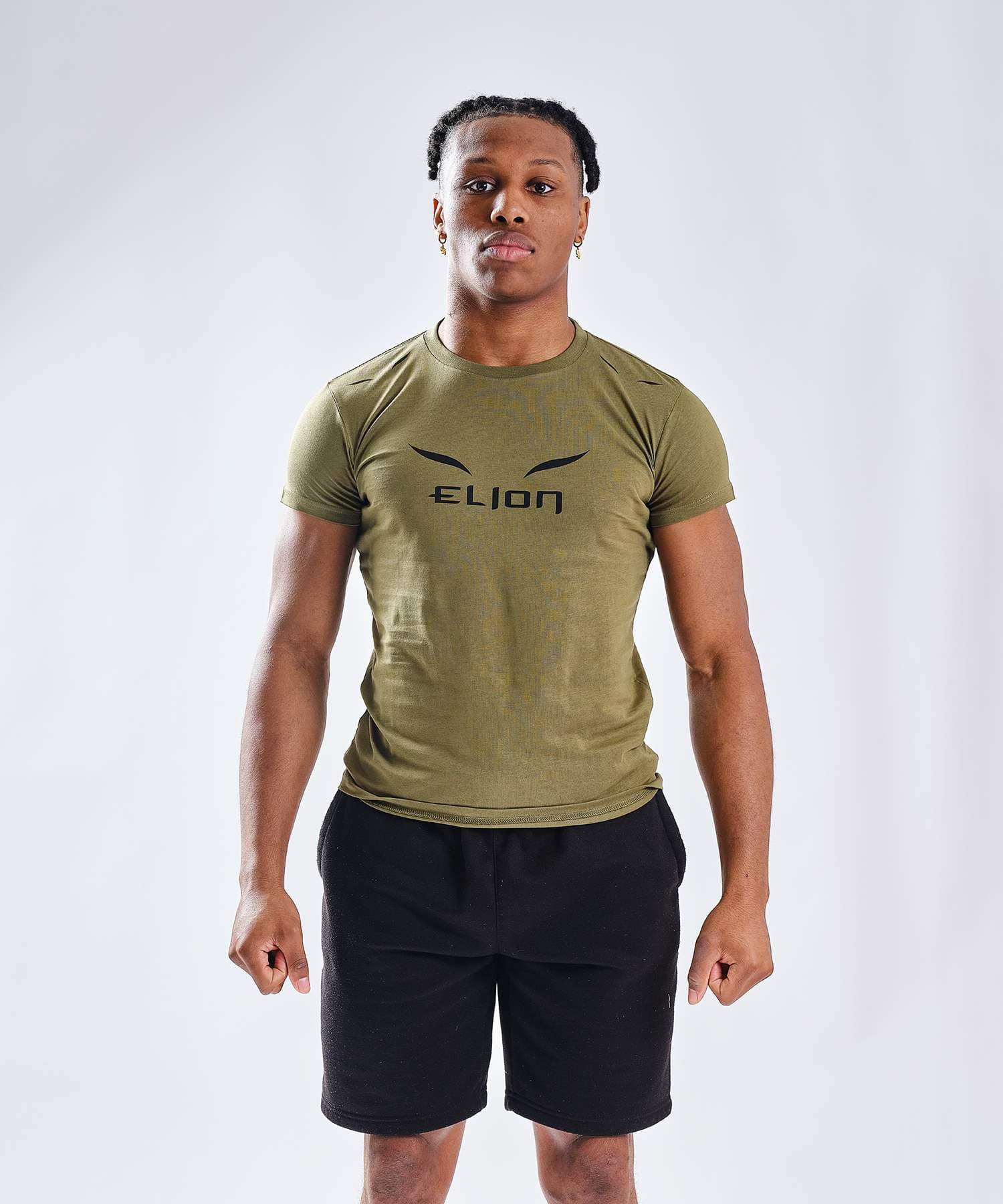 T-Shirt ELION Ring Walk  Kaki/Noir