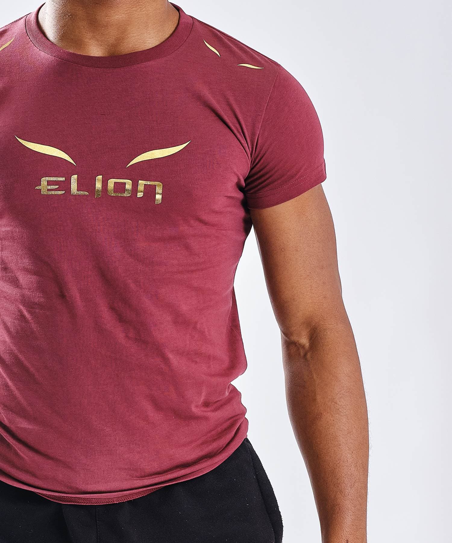 T-Shirt ELION Ring Walk  Bordeaux/Or - Image 2