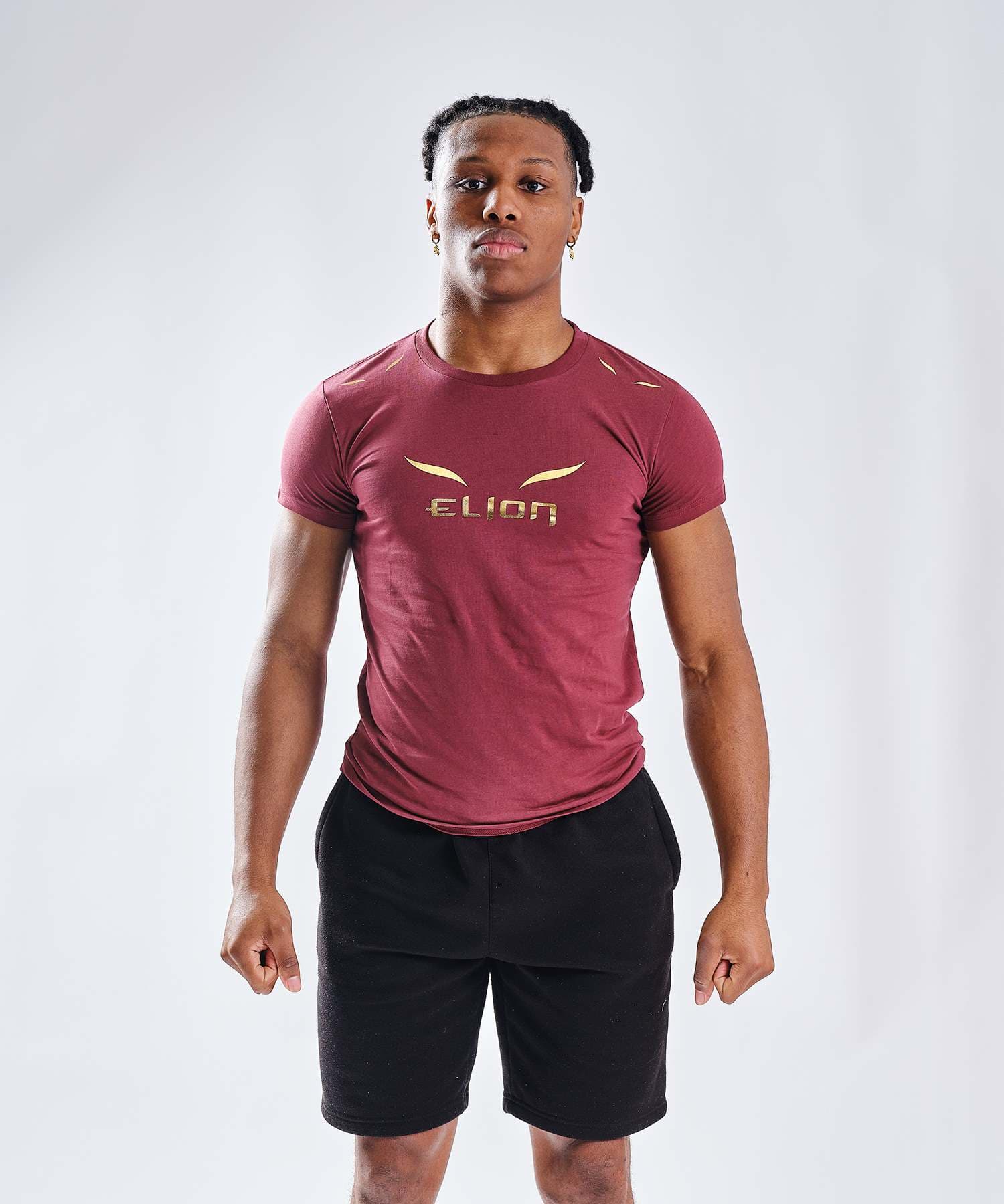 T-Shirt ELION Ring Walk  Bordeaux/Or