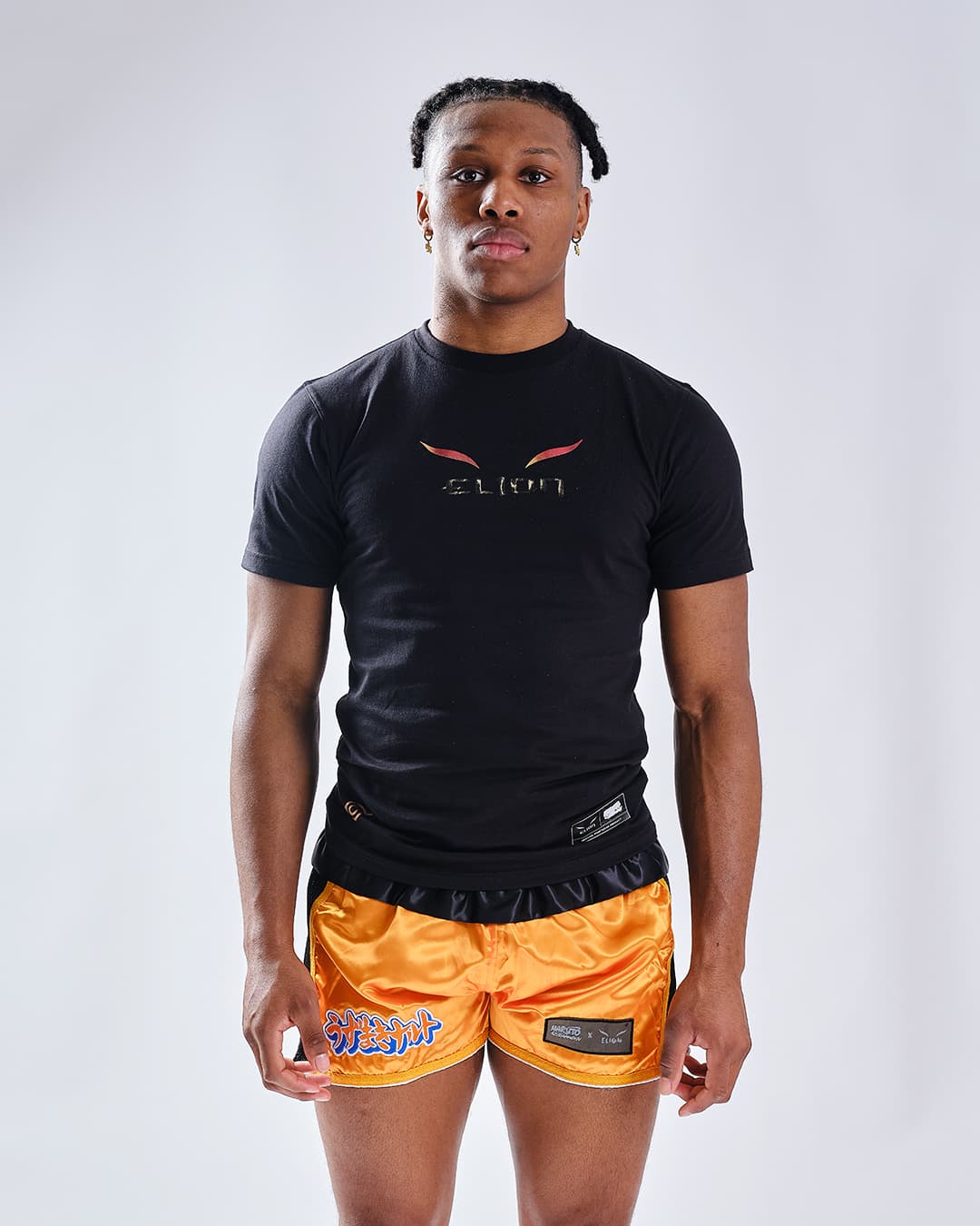 T-Shirt NARUTO X ELION NARUTO Noir/Orange