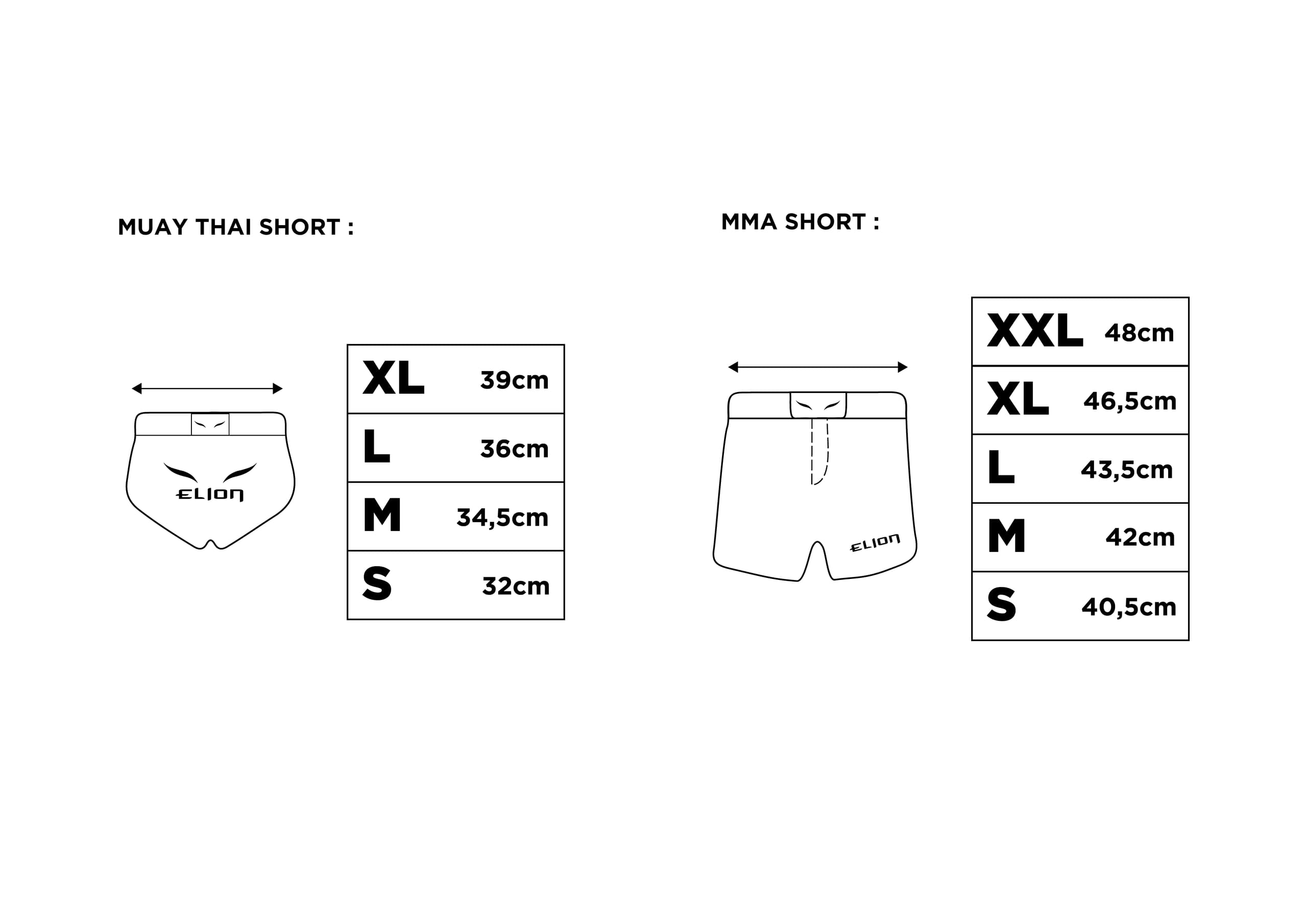 Short MMA Elion - Noir/Réflechissant - Image 5