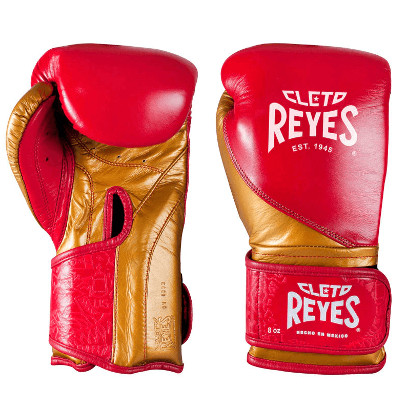 Gants de Boxe d'entrainement REYES HIGH PRECISION ROUGE/OR