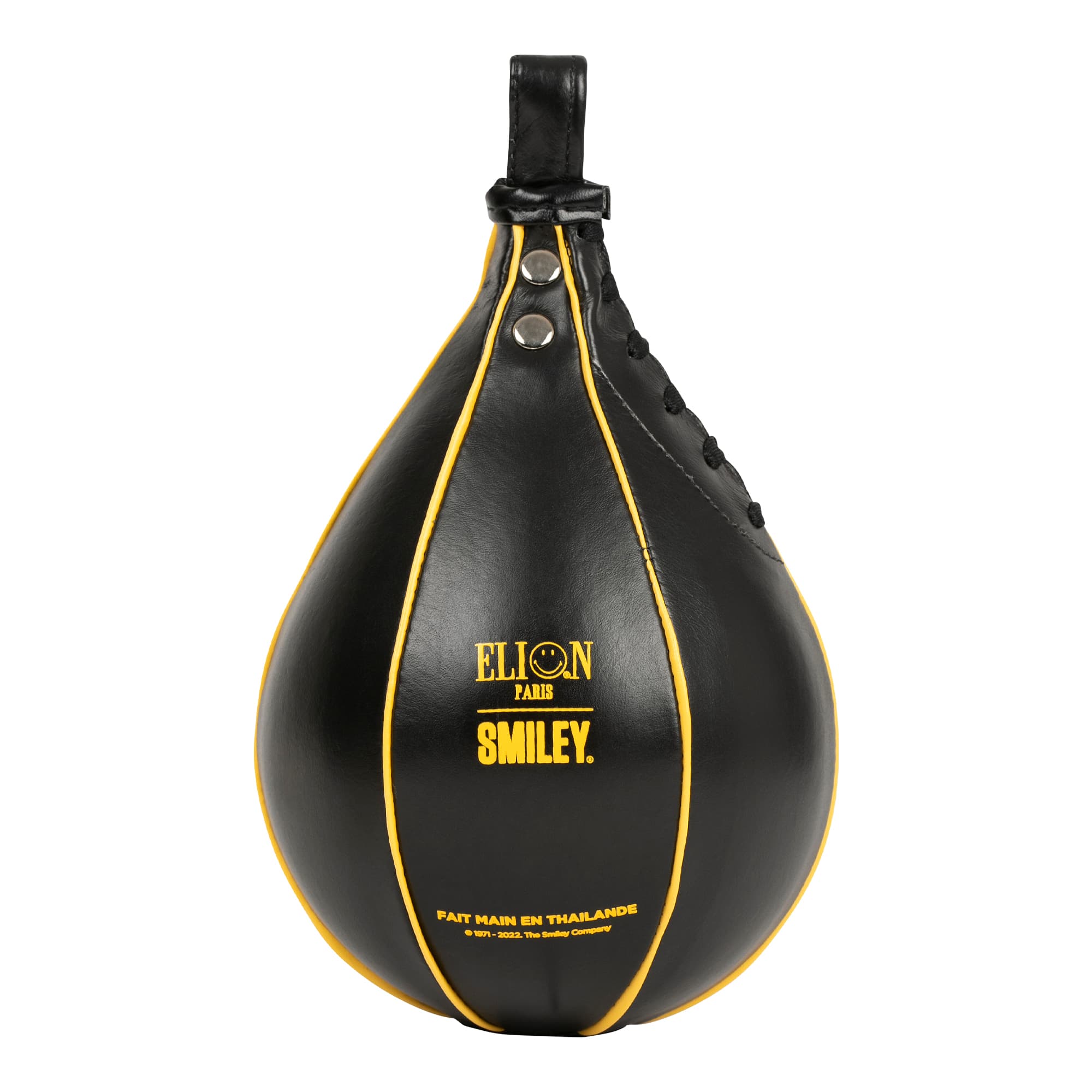Poire de vitesse ELION Paris X SMILEY® 50th Anniversary Edition Limitée Cuir Noir - Image 2