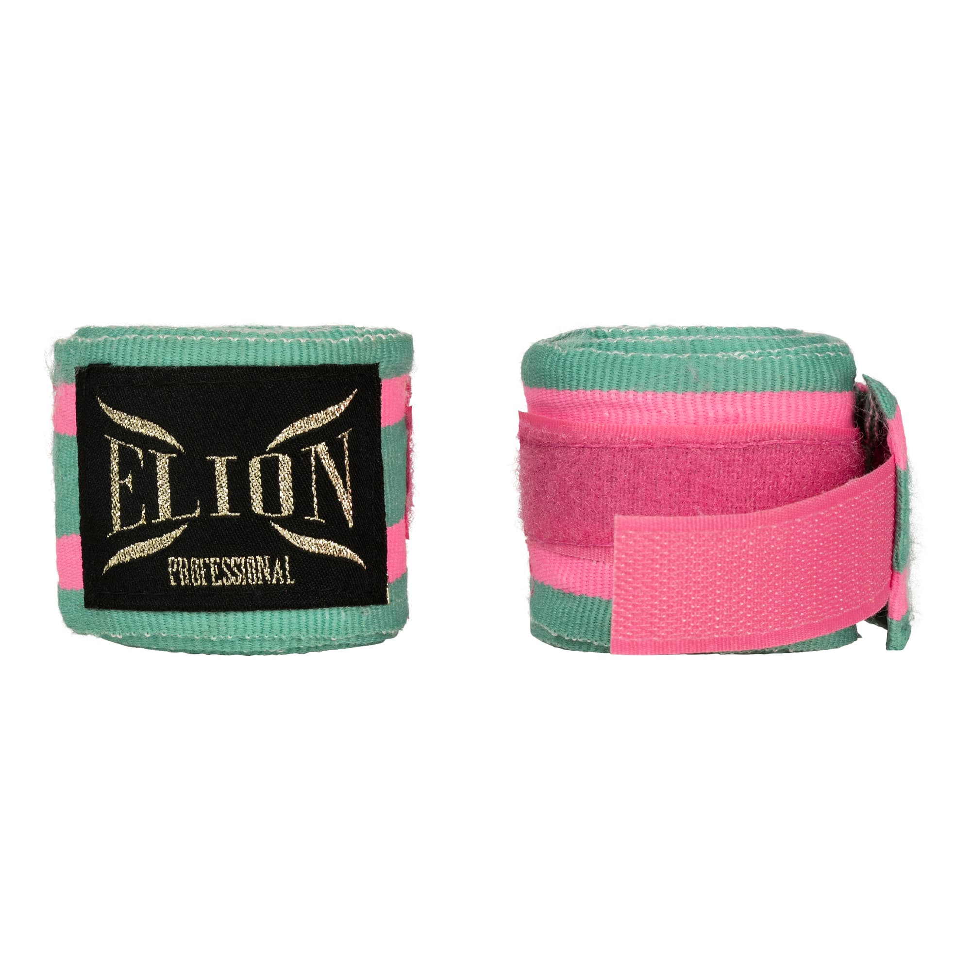 Bandes de boxe ELION 4.5m Turquoise/Rose - Image 2