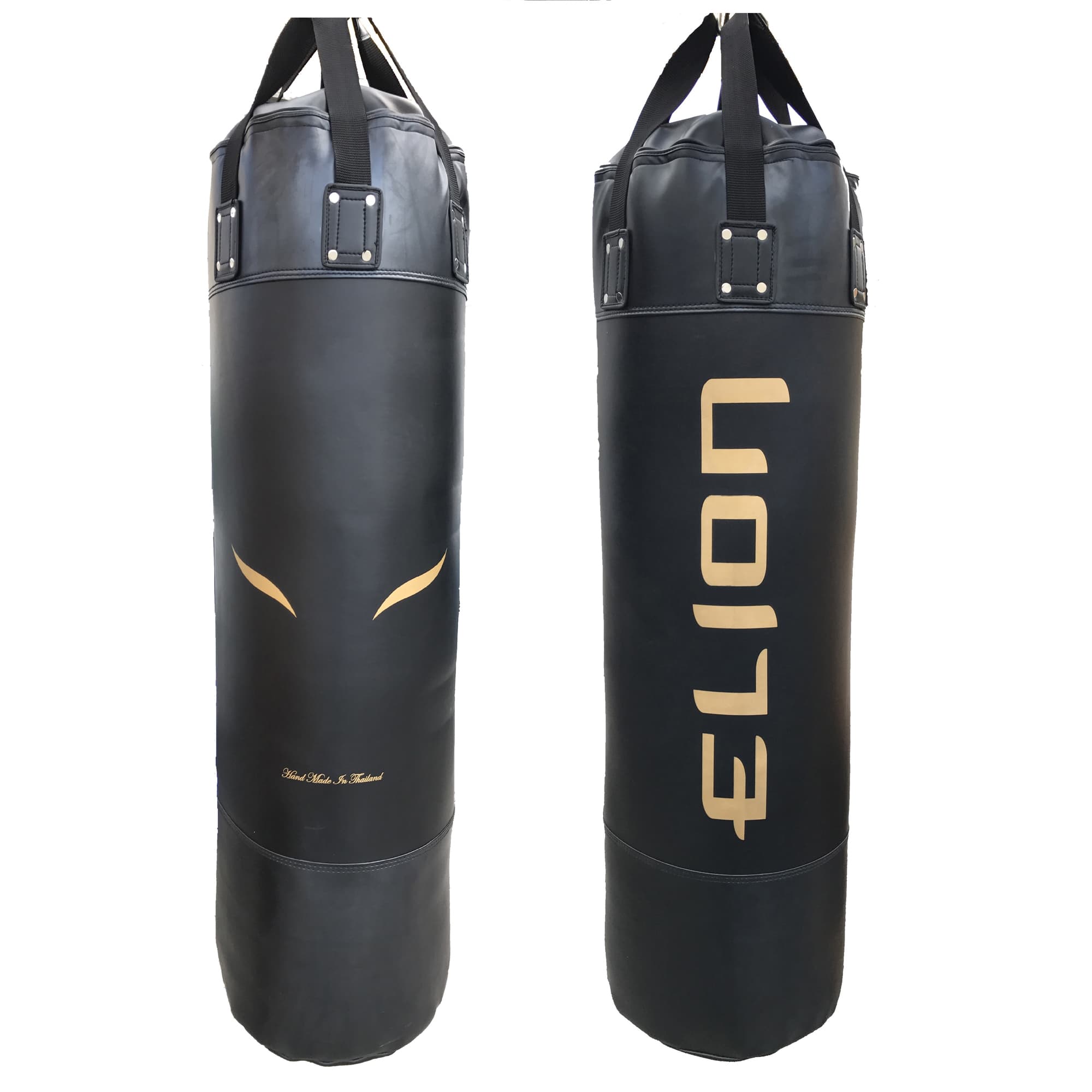 Sac de frappe ELION Skintex - 1m30 ±45 Kg - Noir Mat/Or